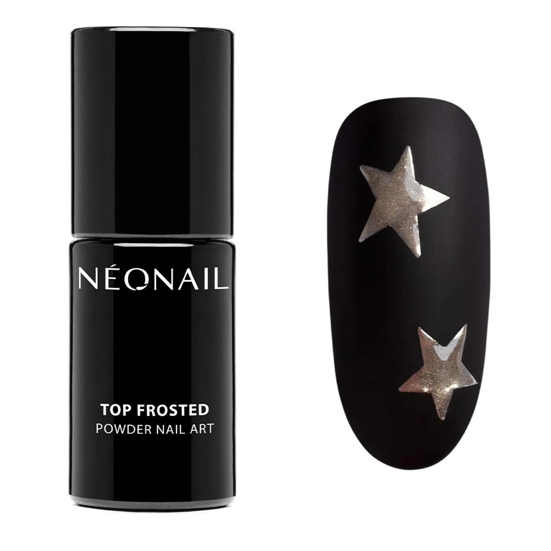 Top Frosted Powder Nail Art