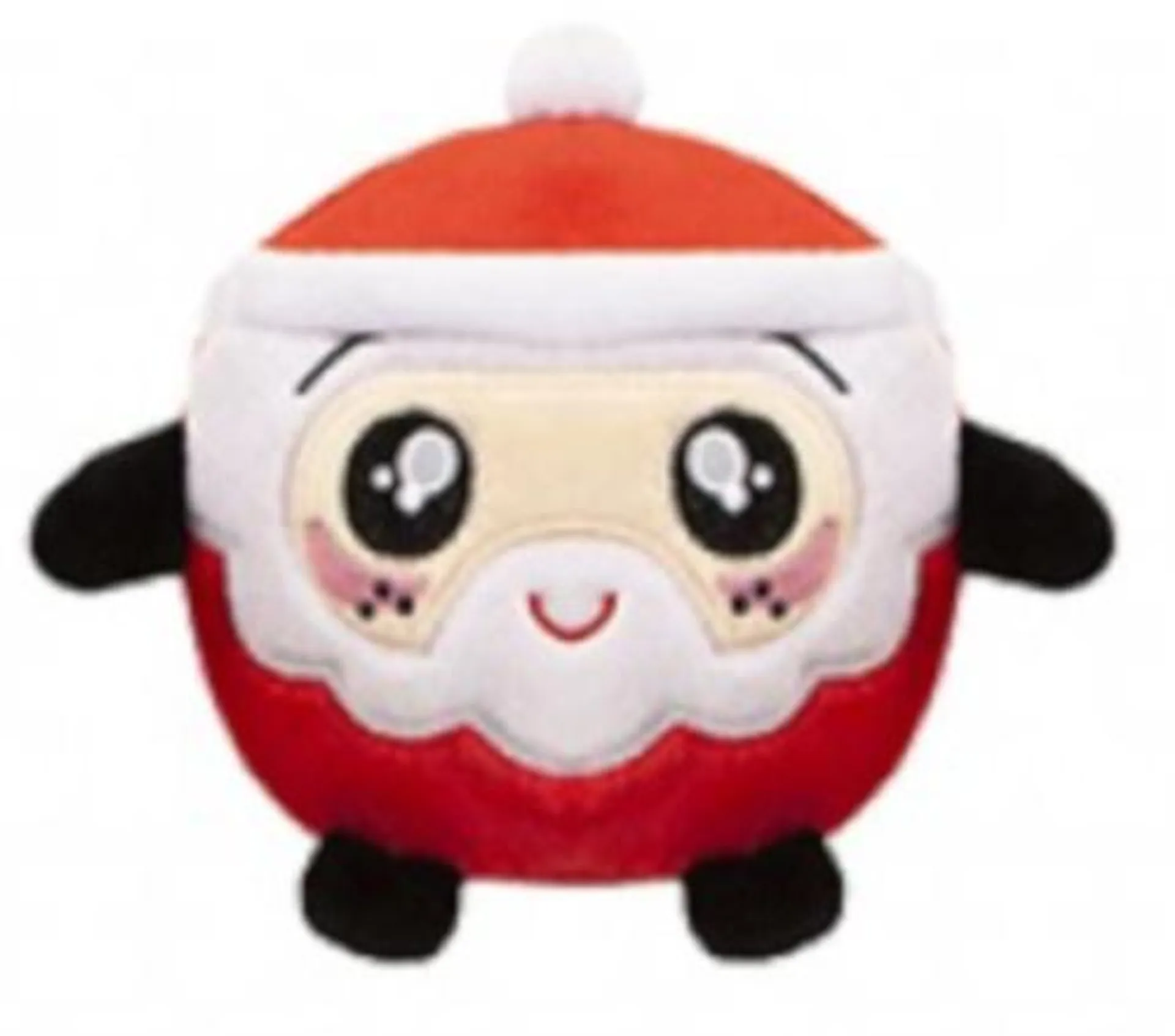 PMS Squishimi Xmas knuffel junior pluche 9 cm rood/zwart