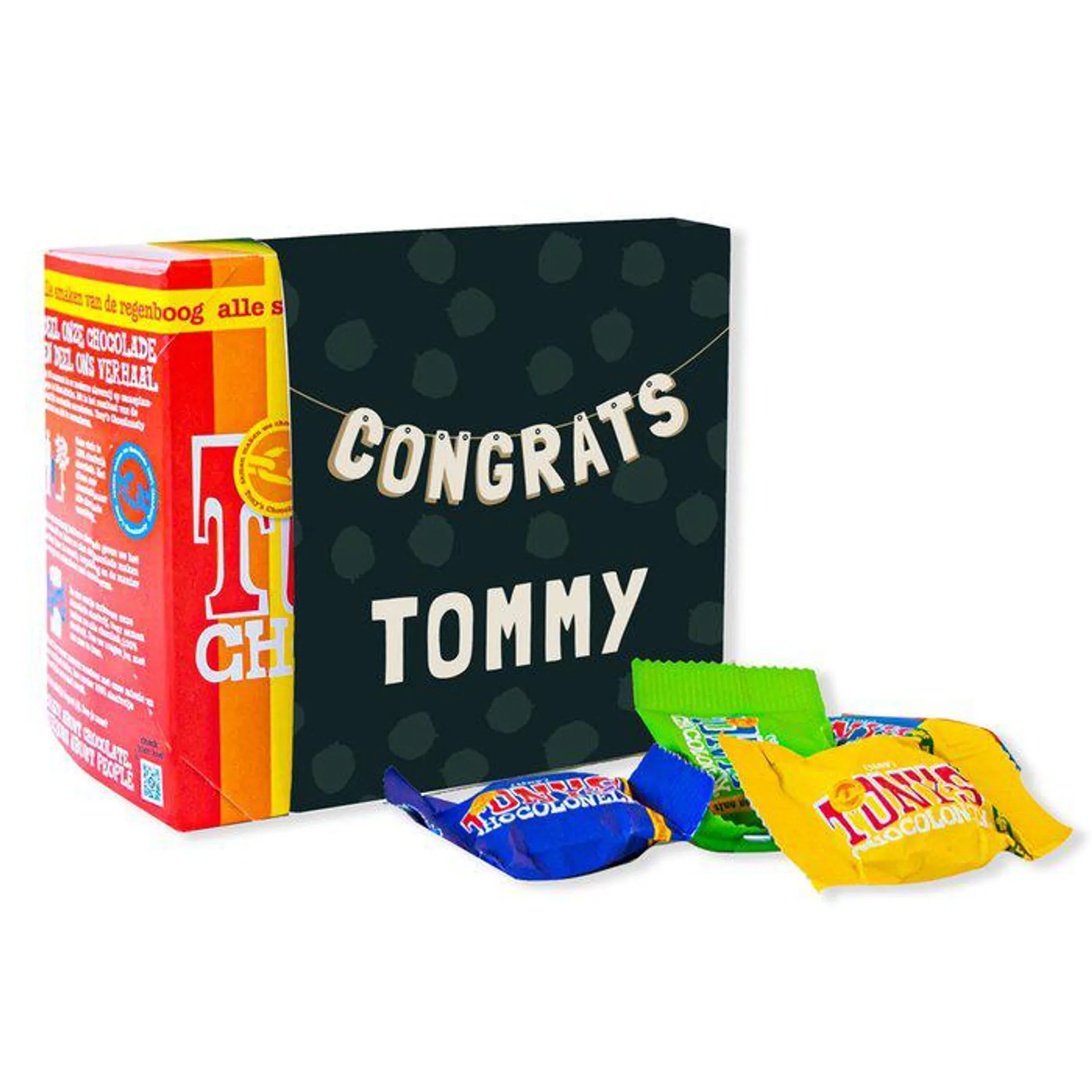 Tony's Chocolonely | Tiny Tony's | Congrats met eigen naam | 200g