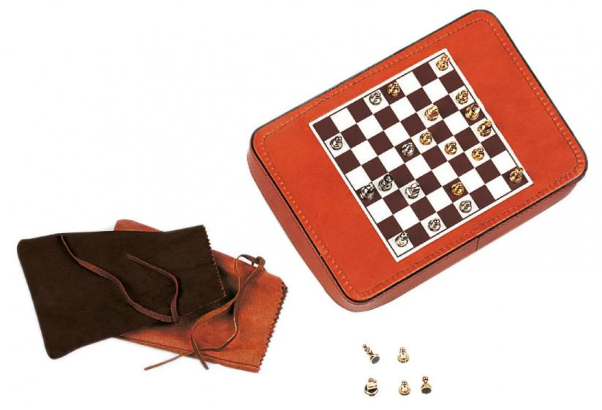 Dal Negro reisspellen set 28 x 24 cm 5-delig bruin/wit