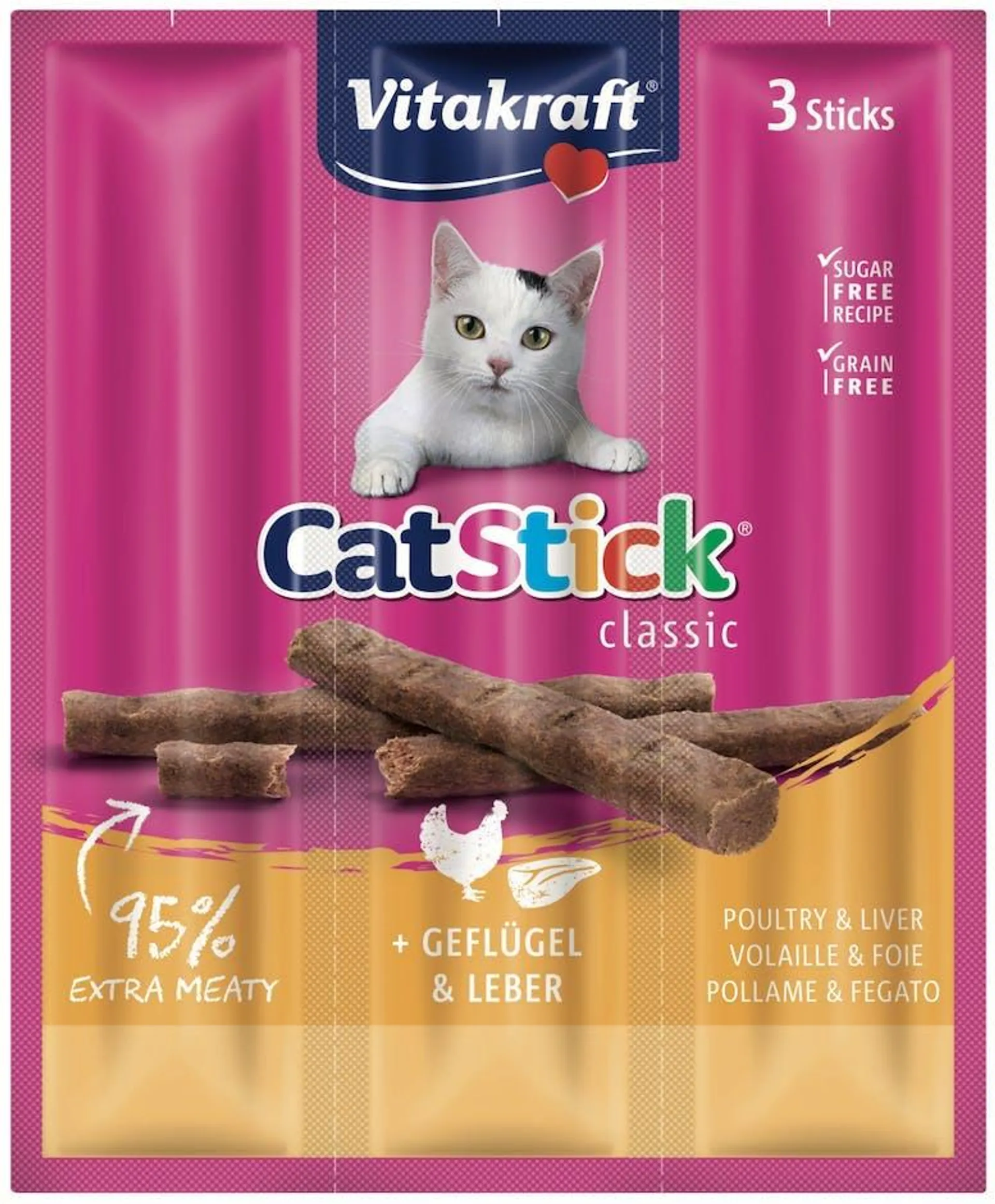 Cat Stick x3 gevogelte/lever