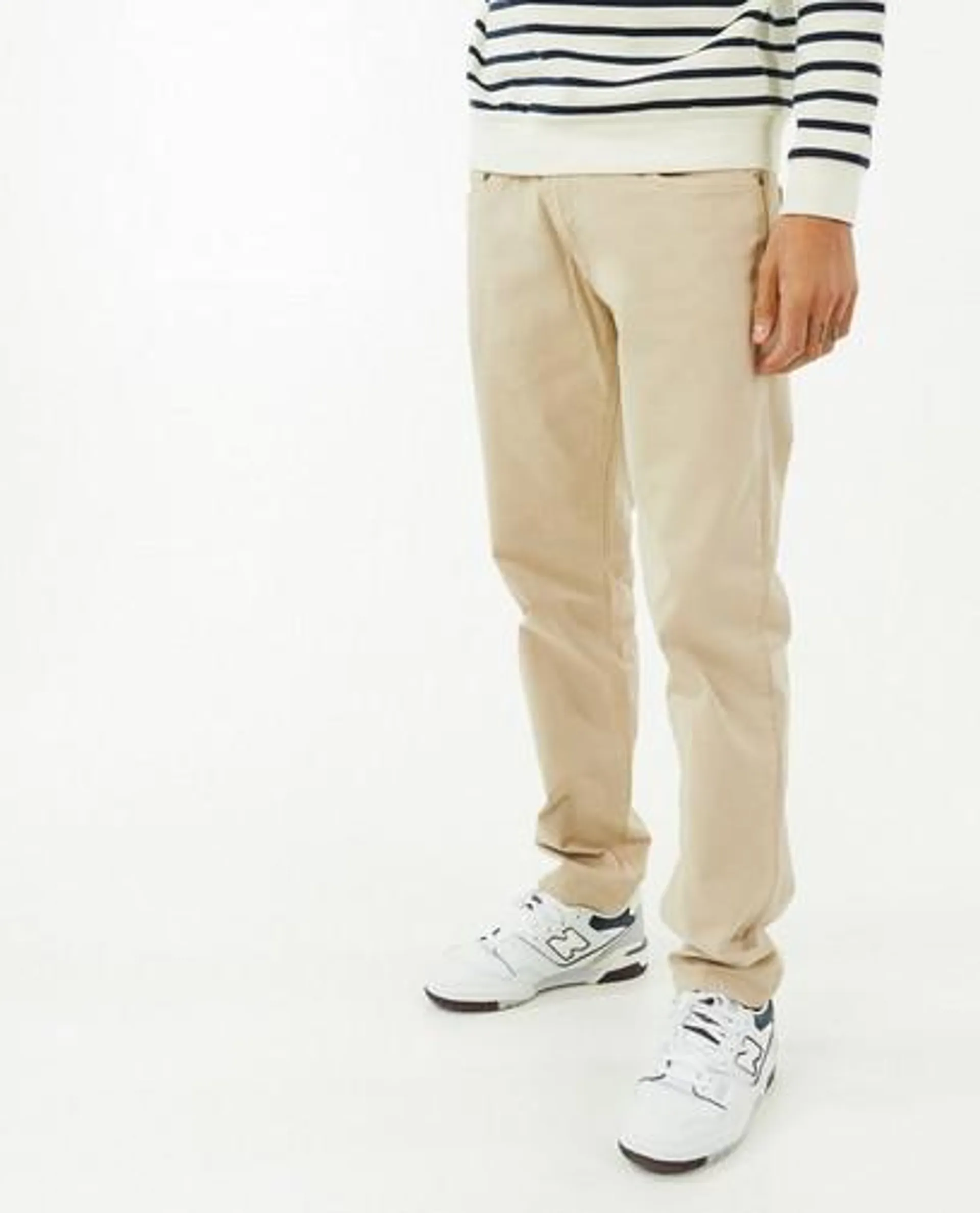 Beige broek, regular fit