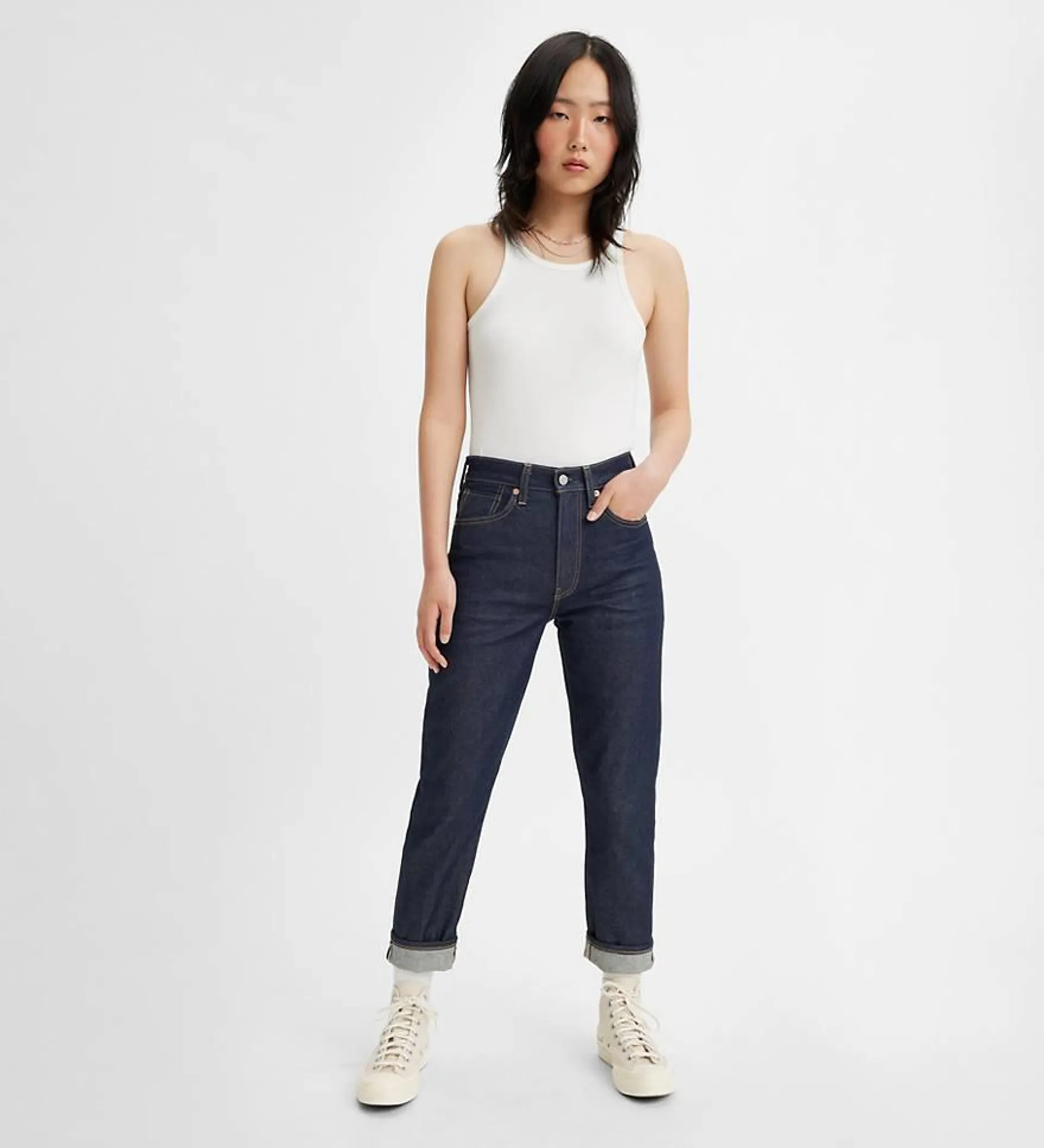 High Rise Boyfriend Jeans