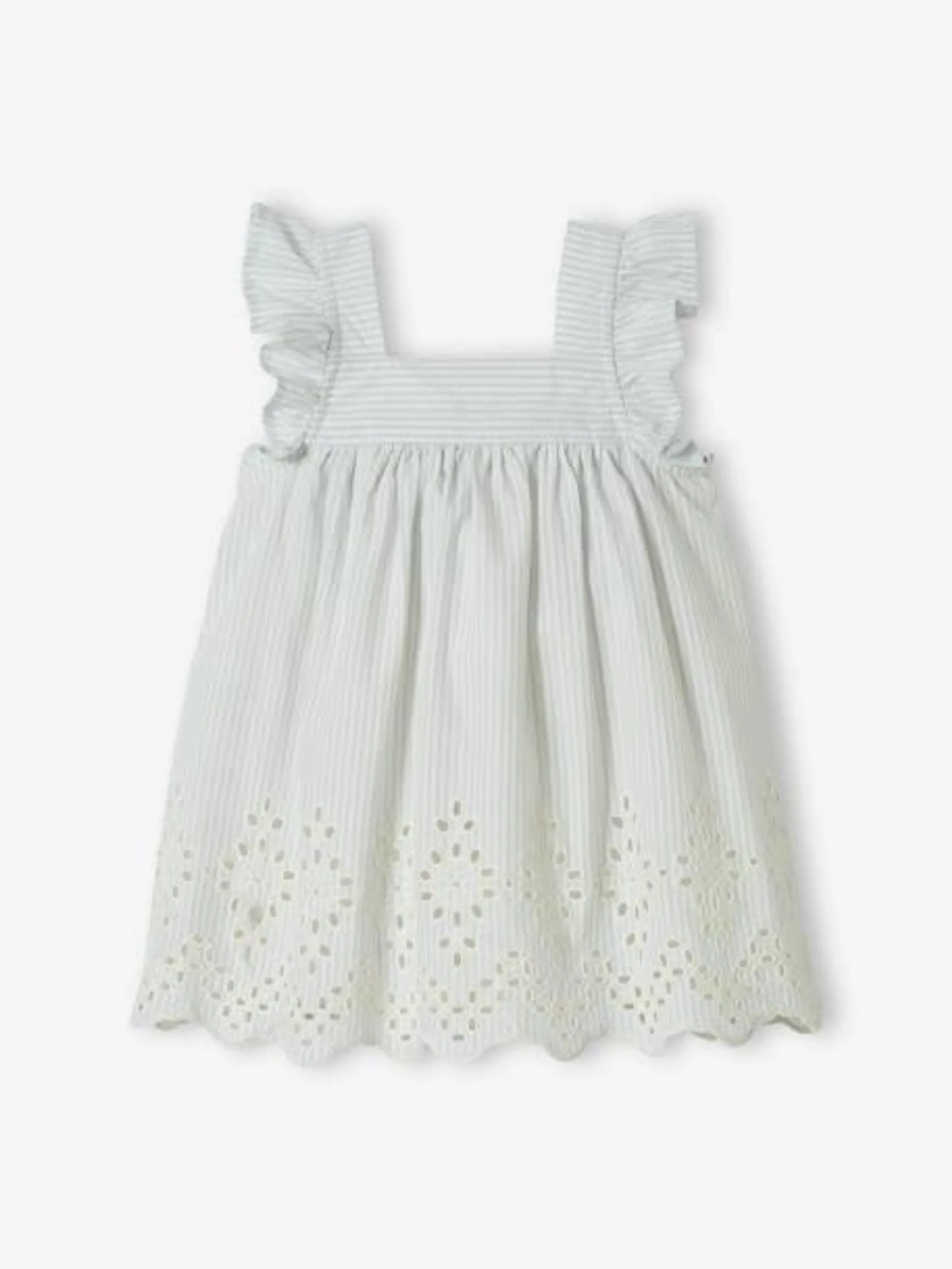 Robe de cérémonie bébé avec body - bleu ciel