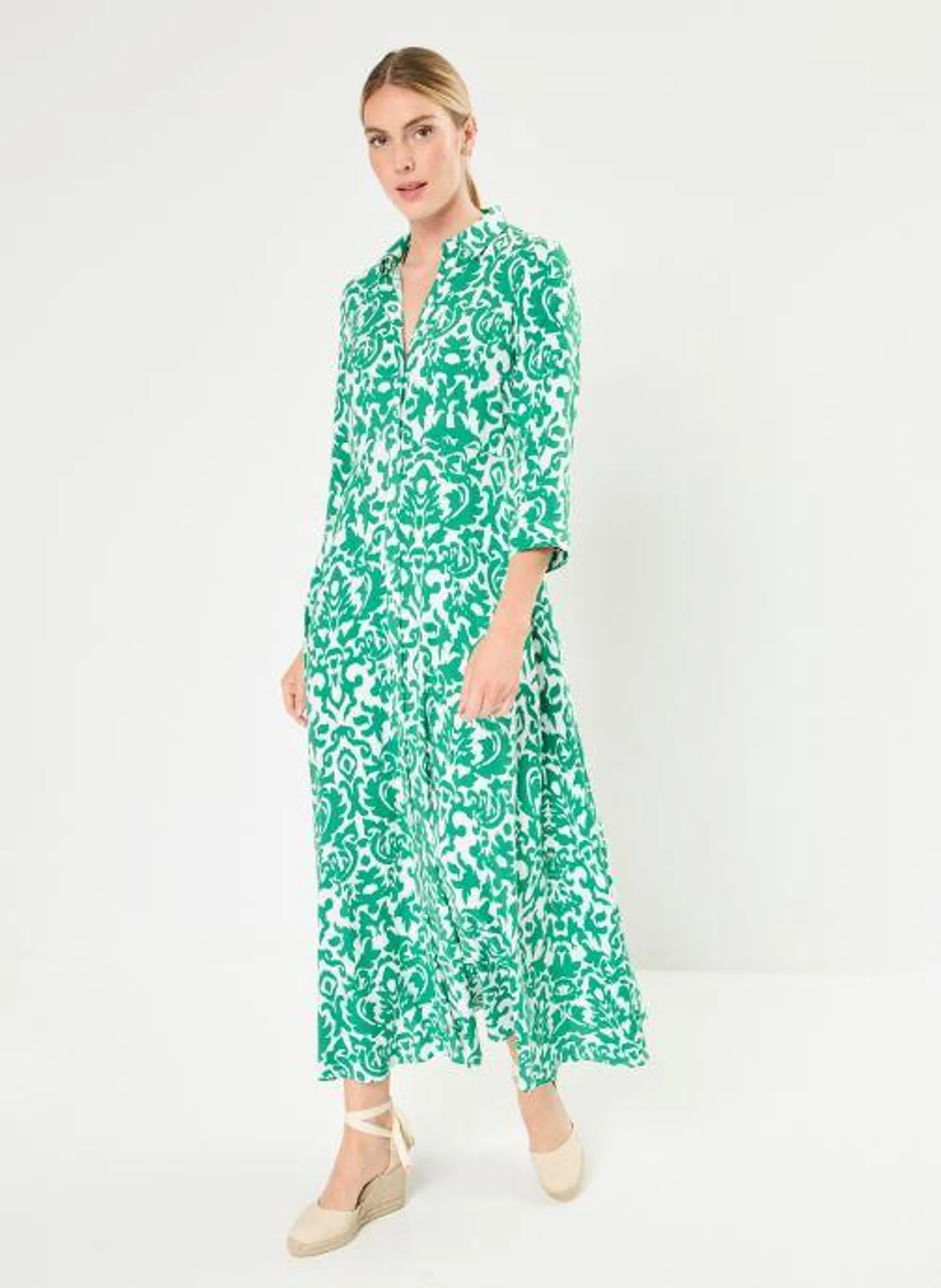 Yassavanna Long Shirt Dress S. Noos - Wit