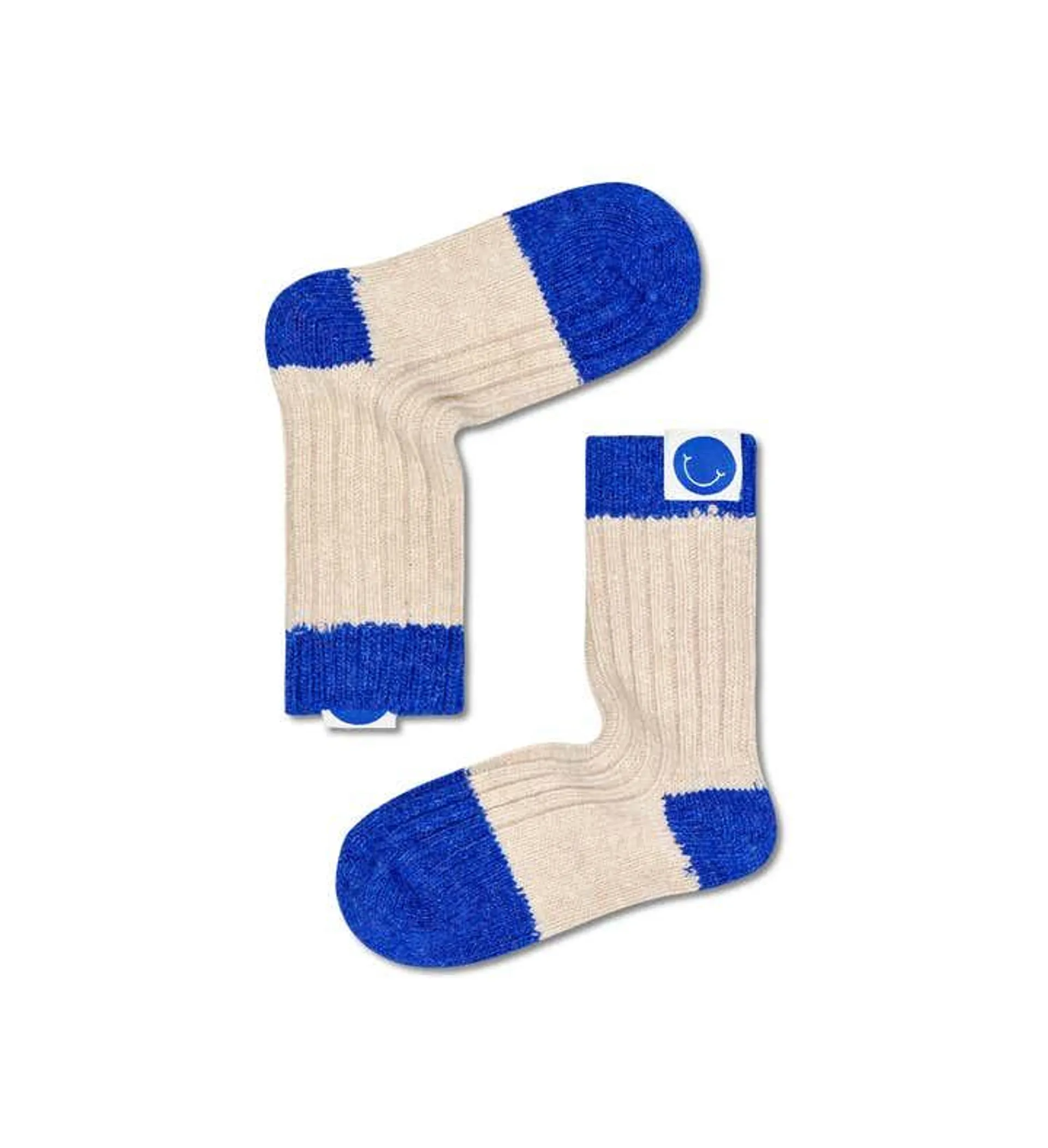 Kids Heavy Knit Blocked Sock