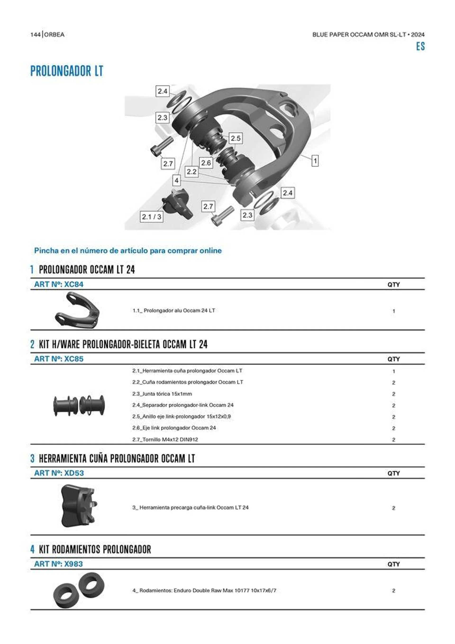 OCCAM OMR SL-LT 2024 van 25 oktober tot 25 oktober 2024 - folder pagina 144