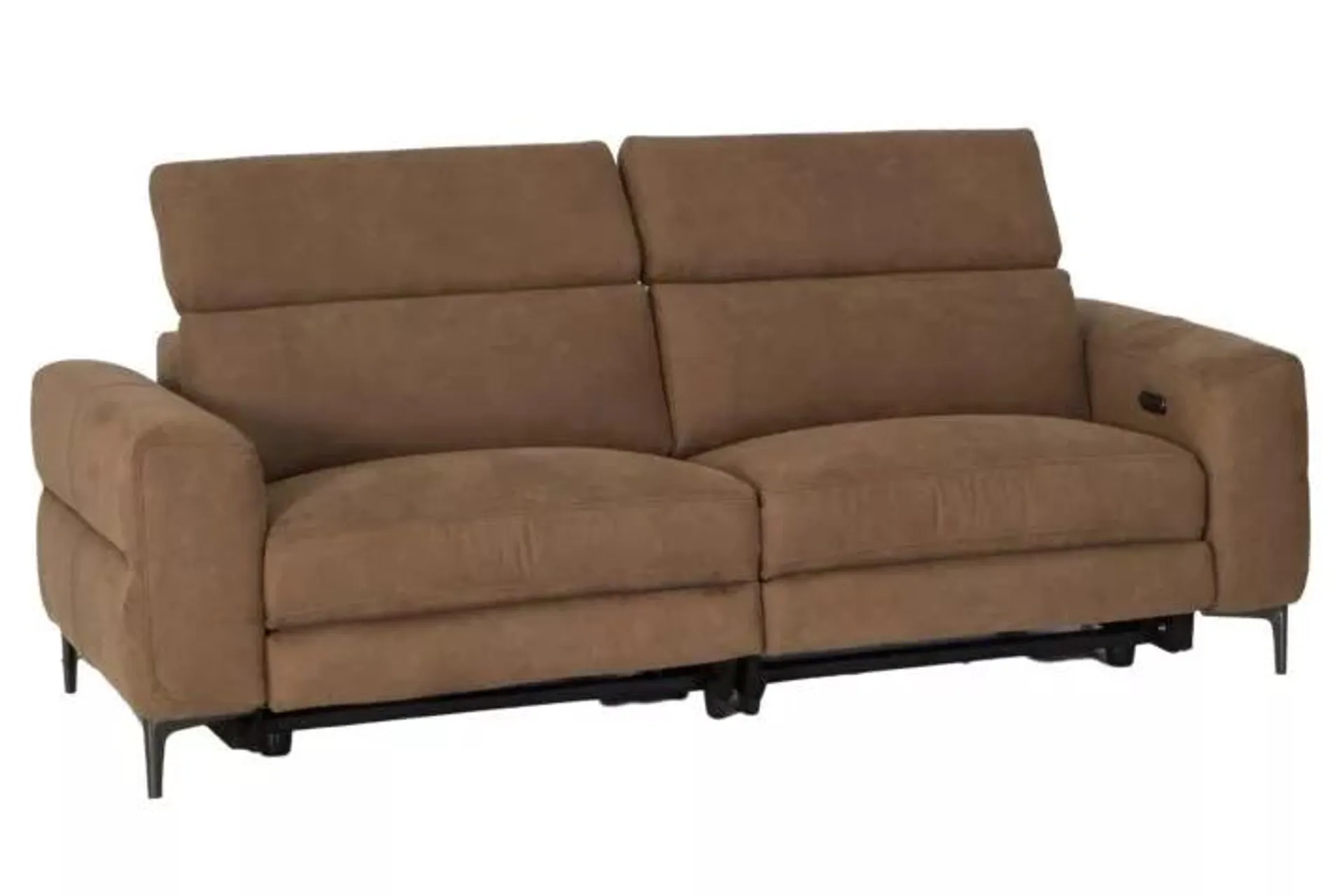 Zetel Blake 3-zit stof cognac met relax