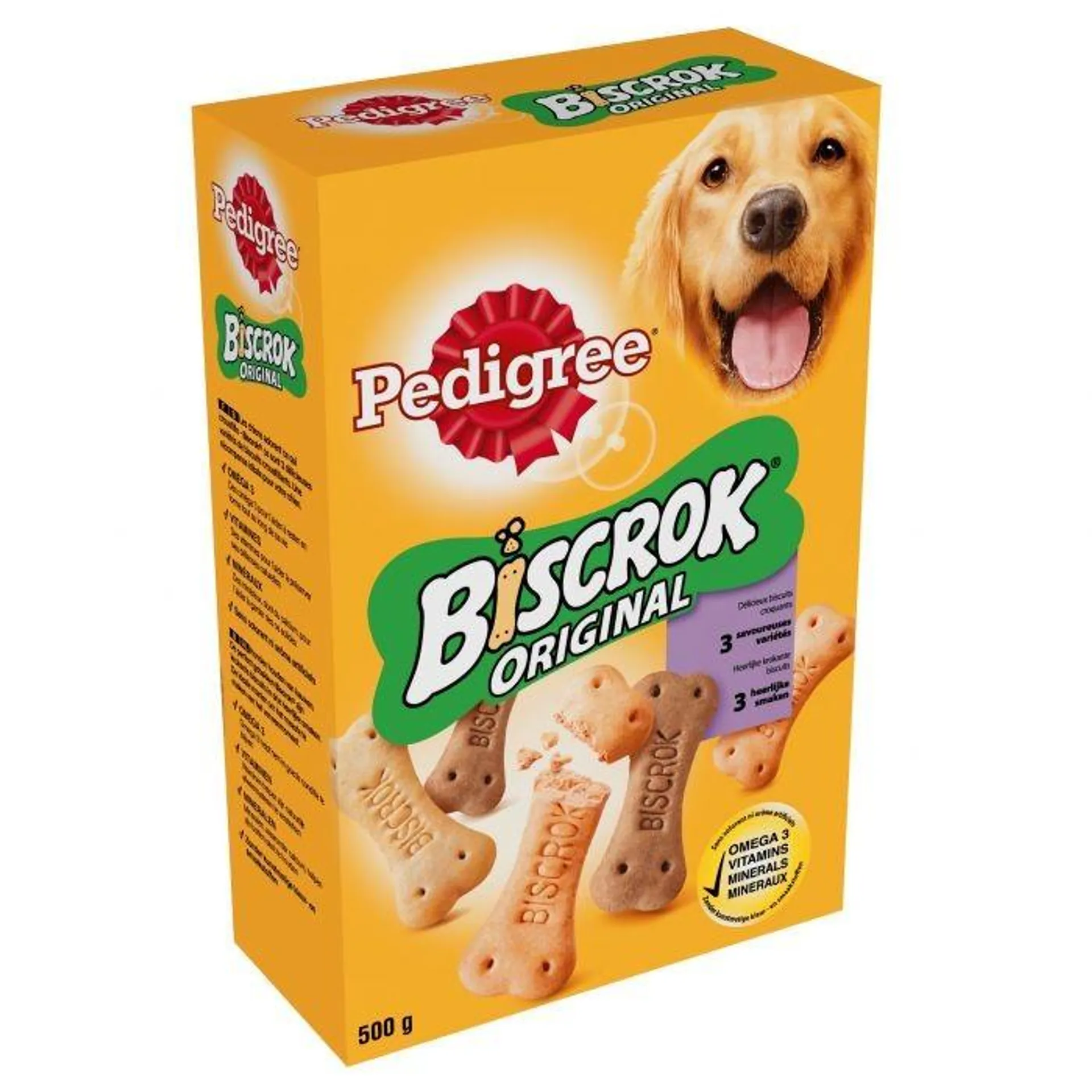 Pedigree biscrok friandises original 3 variétés 500g