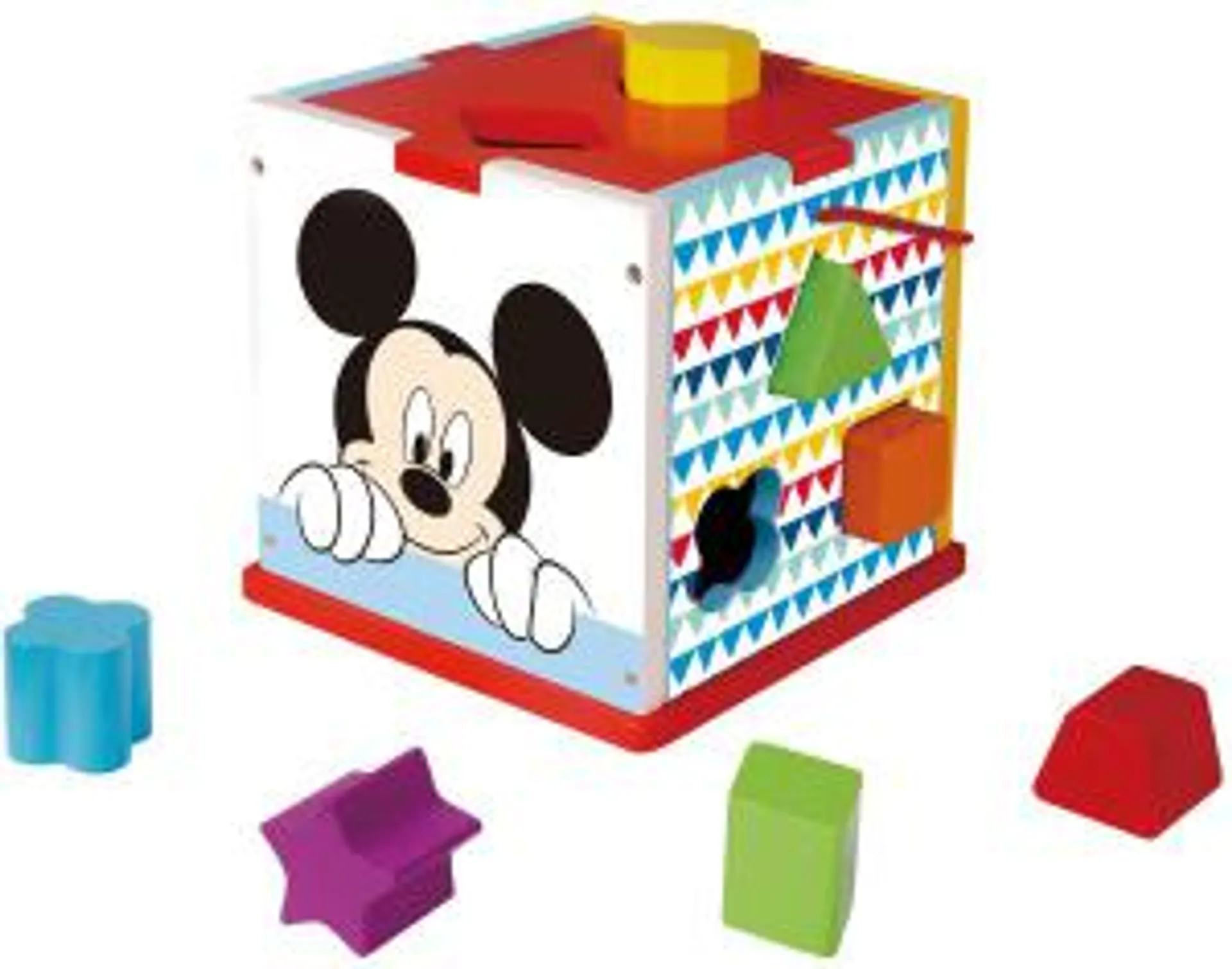 Tooky Toy Mickey Mouse Houten Vormenstoof 12 maanden 11-delig