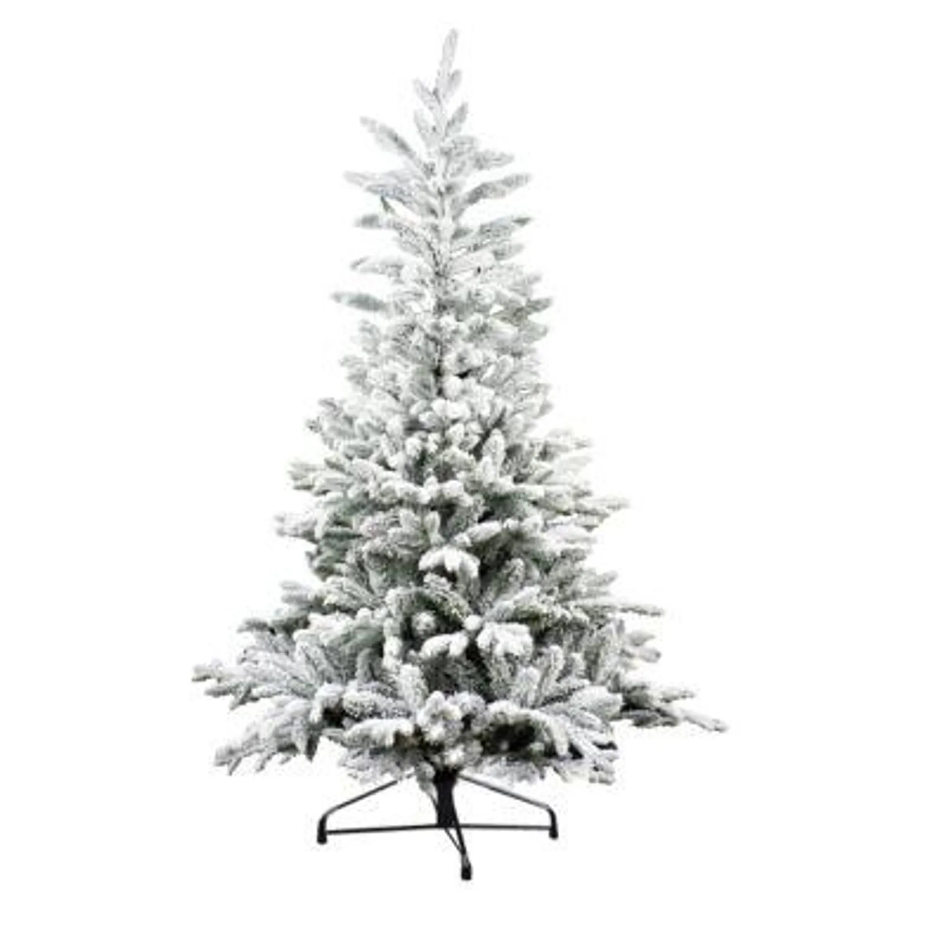 A Perfect Christmas 31HKINF210 Kingston White Flocked - 210 cm