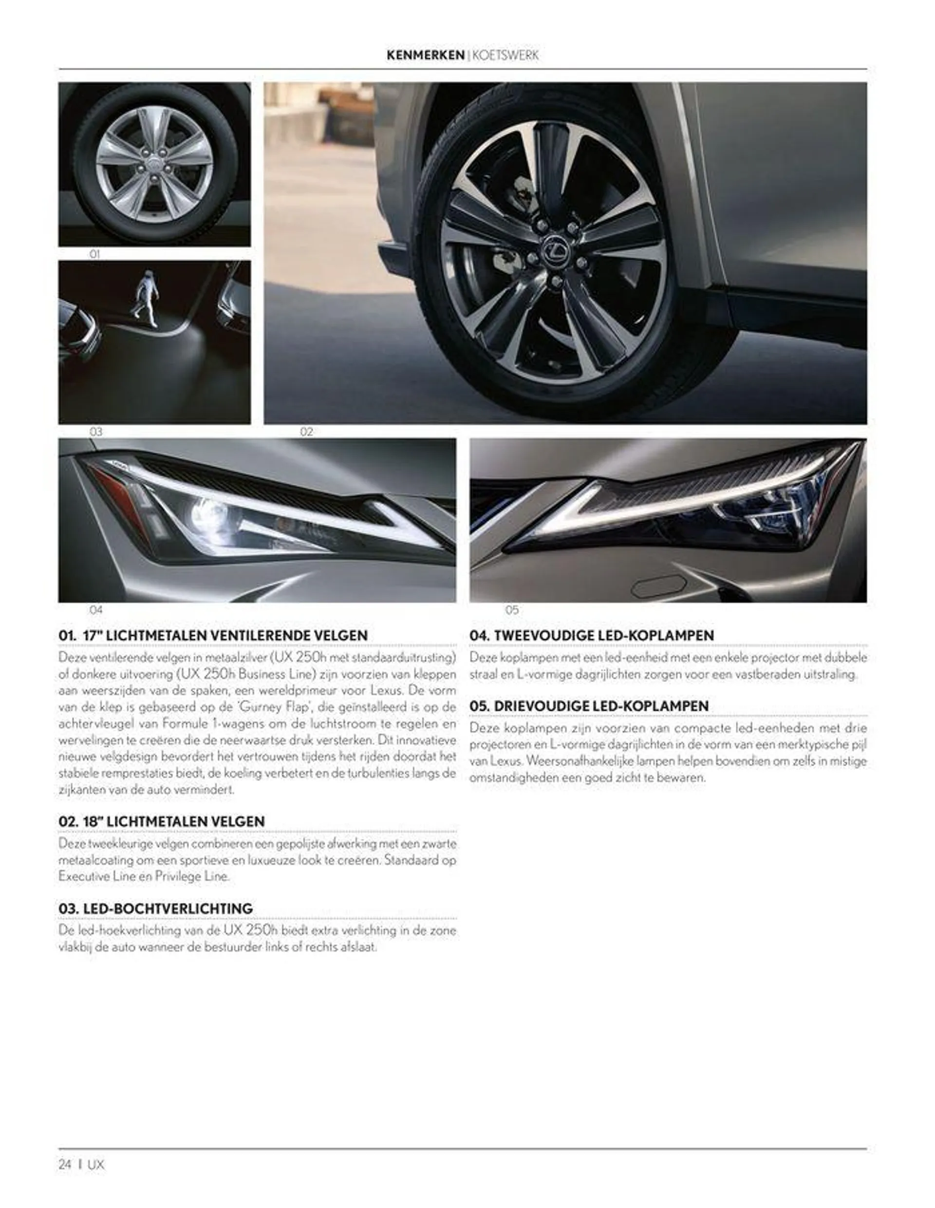 LEXUS UX  van 23 november tot 23 november 2024 - folder pagina 24