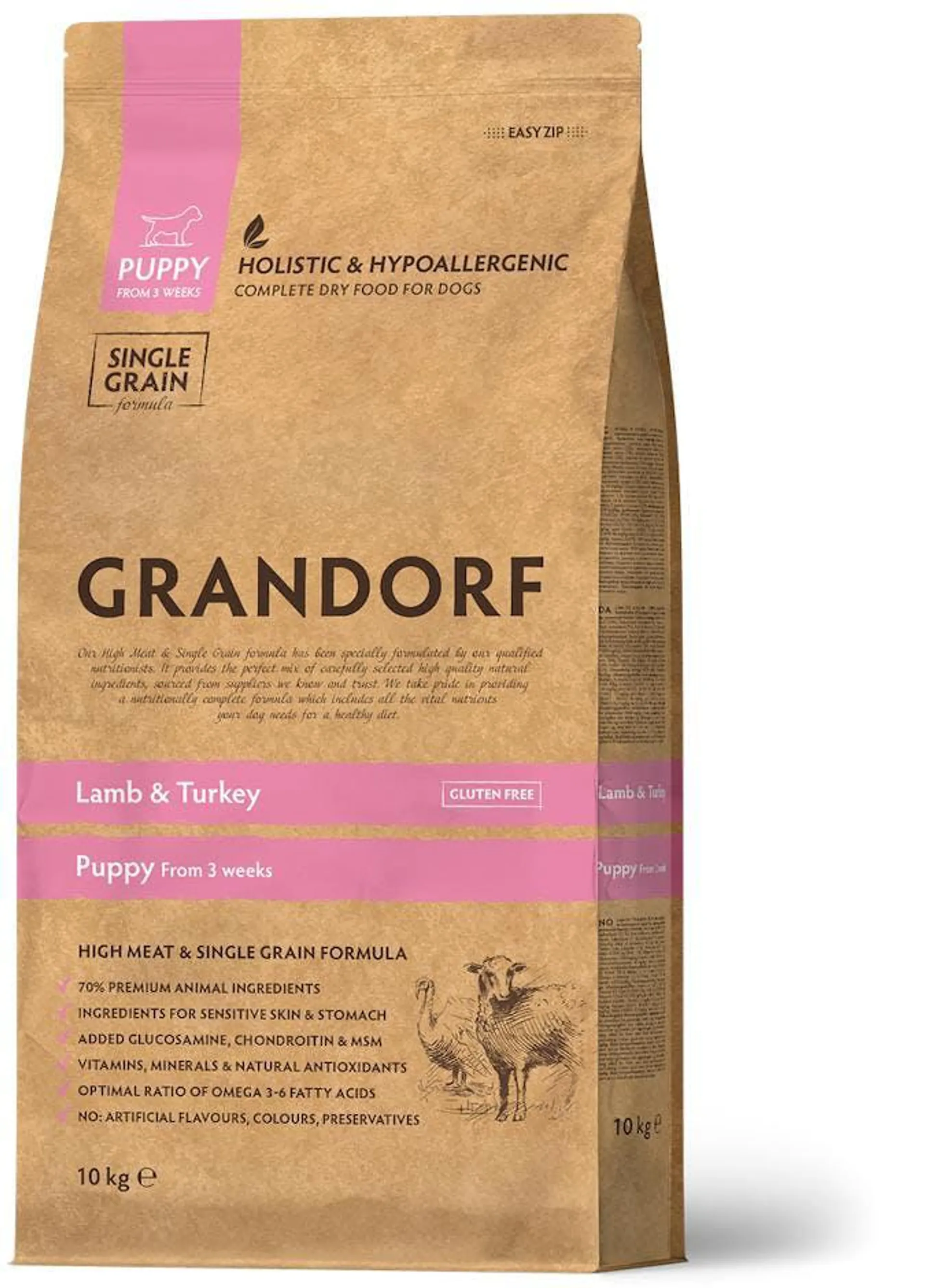 Grandorf - Lamb & Turkey Puppy 10kg