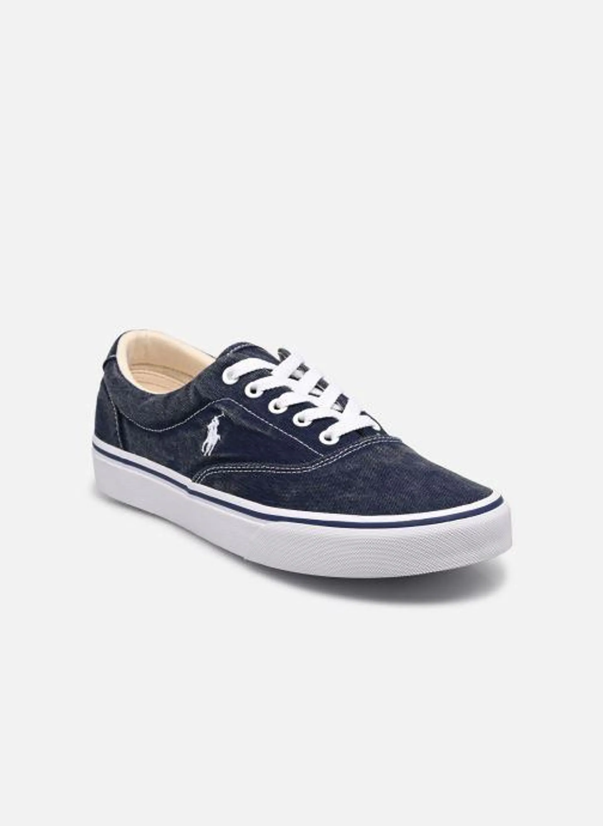 KEATON-PONY-SNEAKERS-LOW TOP LACE - Blauw