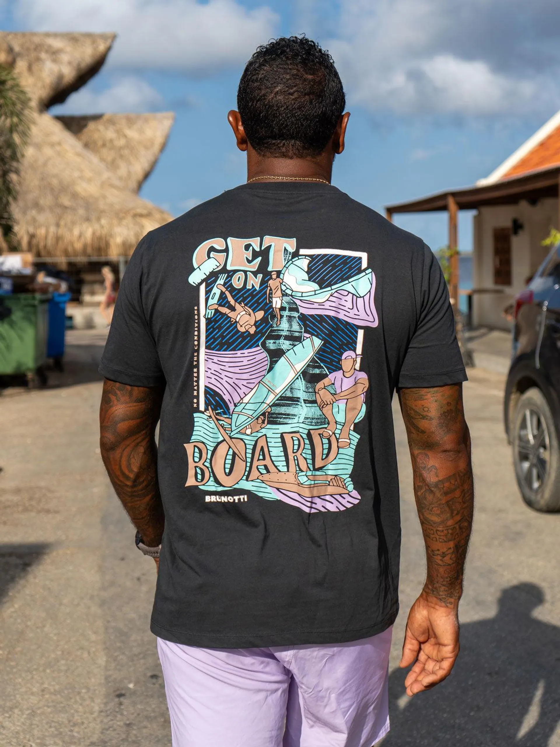 Seaside Men T-shirt | Black