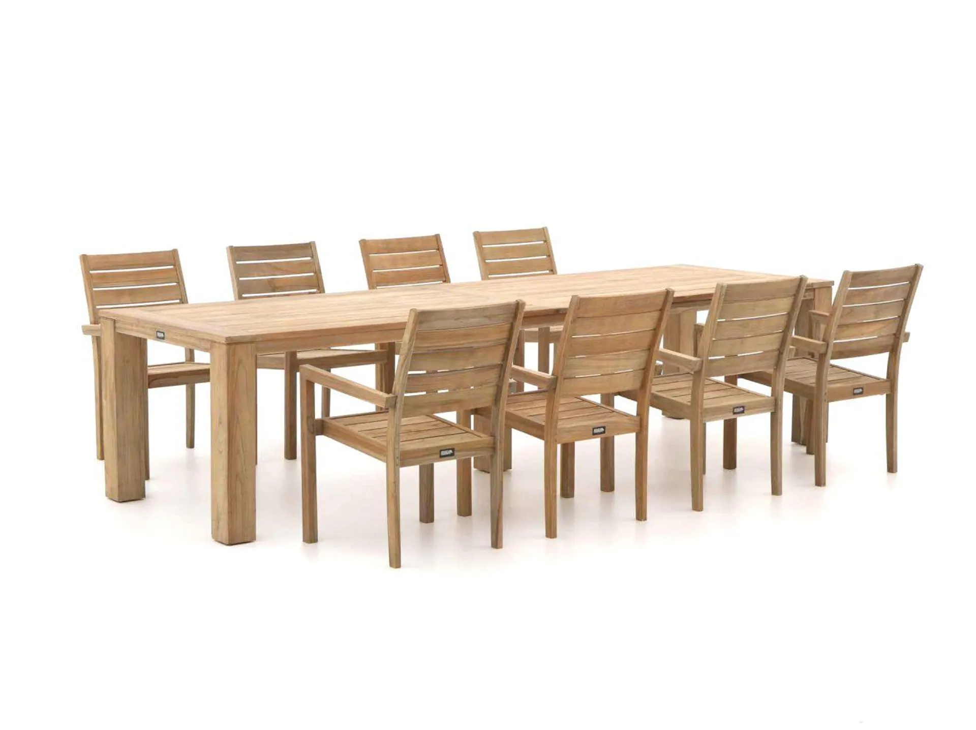 ROUGH-S/ROUGH-X 320cm dining tuinset 9-delig stapelbaar