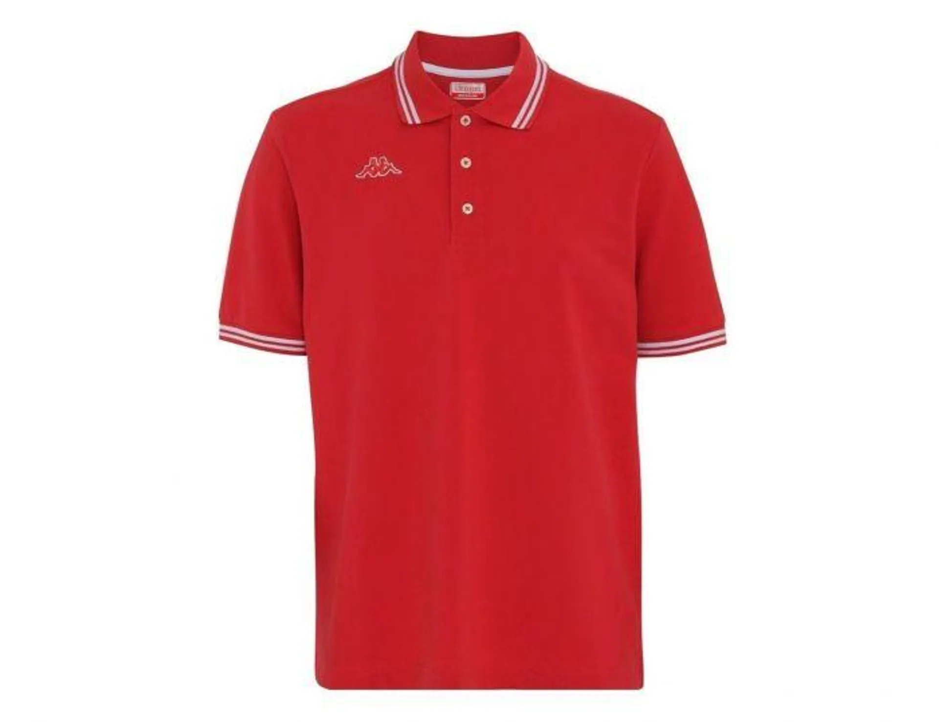 Kappa - Logo Maltax 5 MSS Polo - Rode Polo Katoen