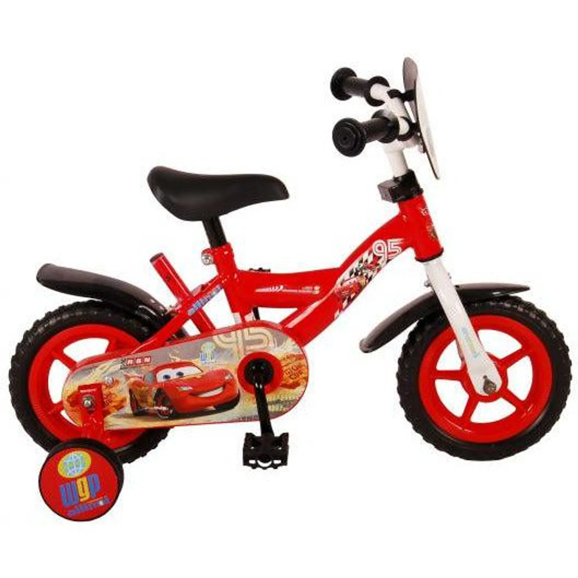 Disney Cars Kinderfiets - Jongens - 10 inch - Rood - Doortrapper