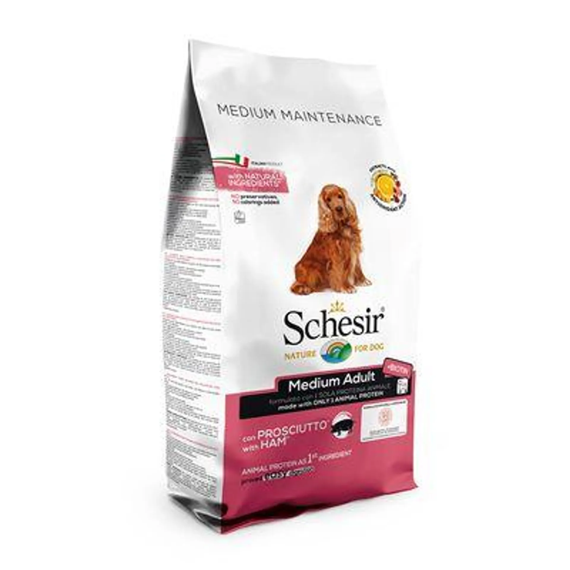 Schesir chien sec moyenne/grande maintenance Ham