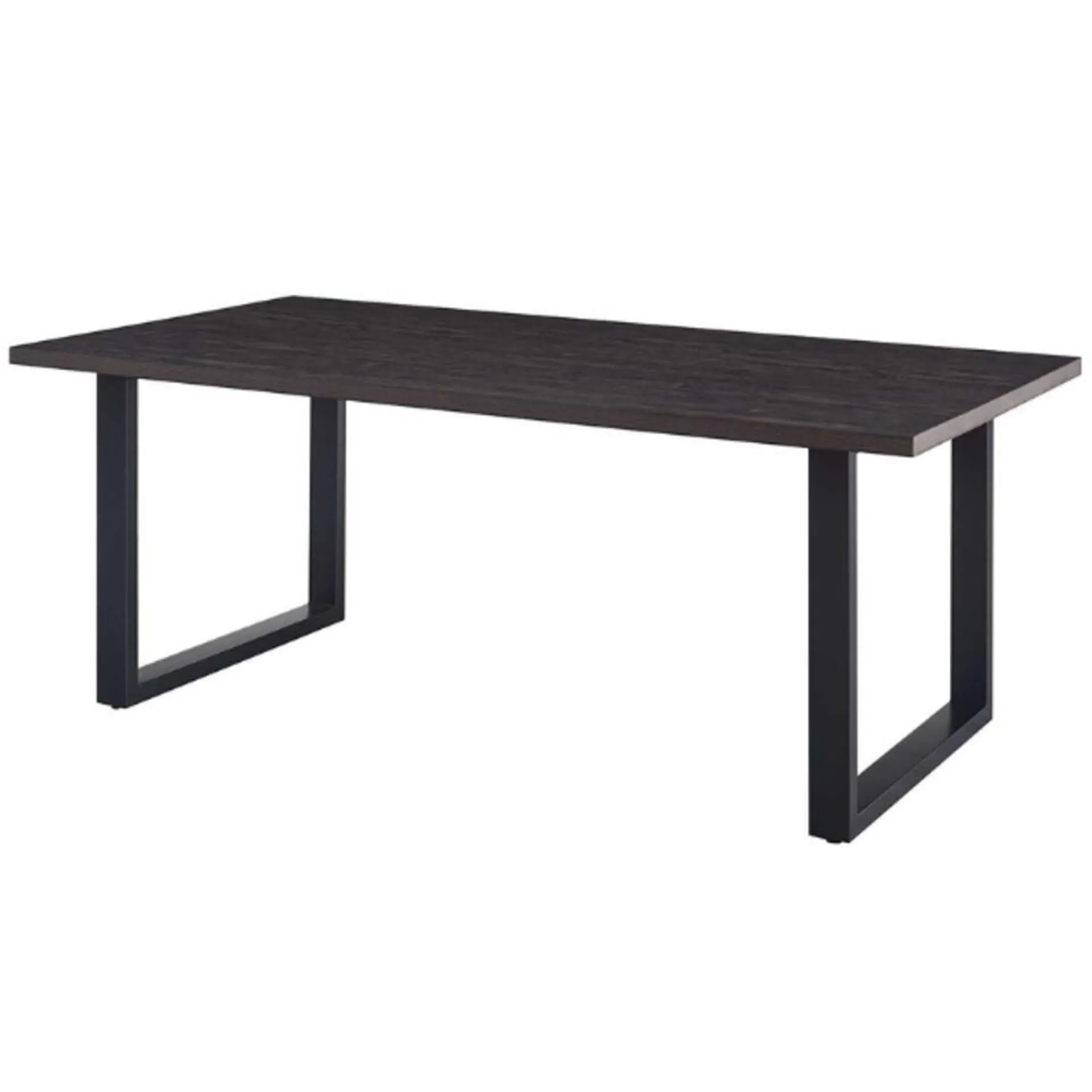 Alexander 200cm Donkerbruine Tafel - Metalen poten, MDF Tafelblad