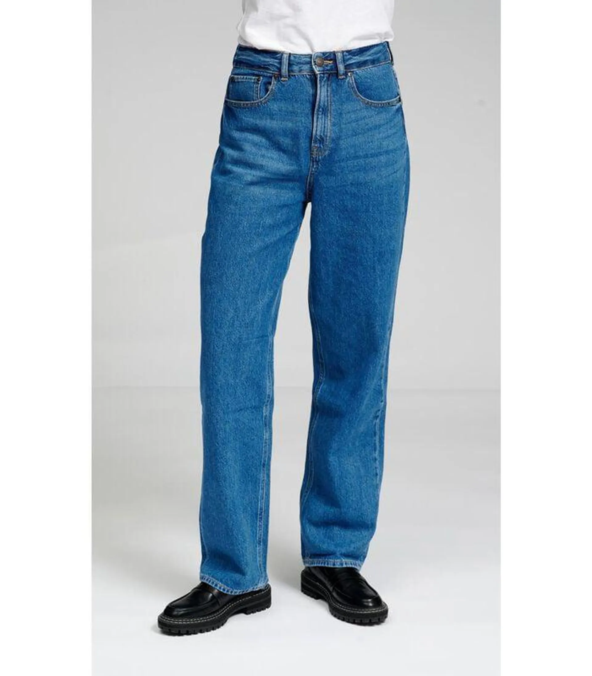 De Originele Performance Losse Jeans - Medium Blauwe Denim