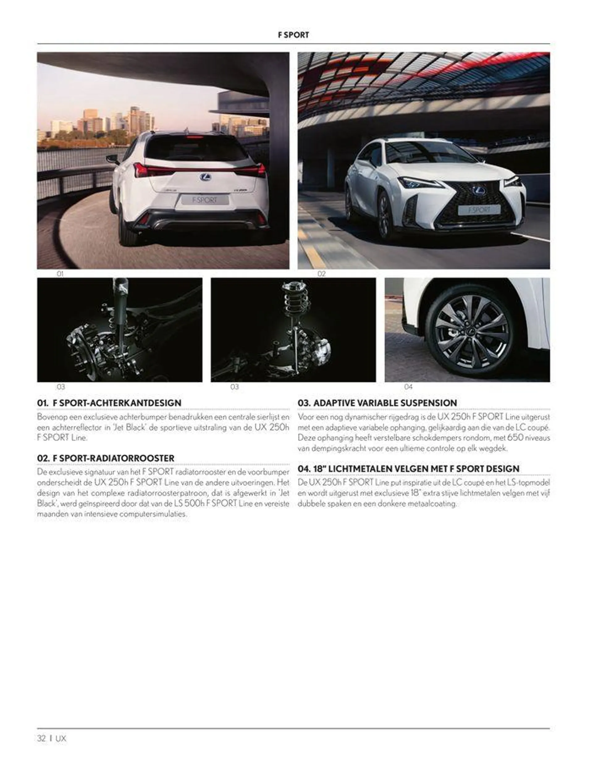 LEXUS UX  van 23 november tot 23 november 2024 - folder pagina 32