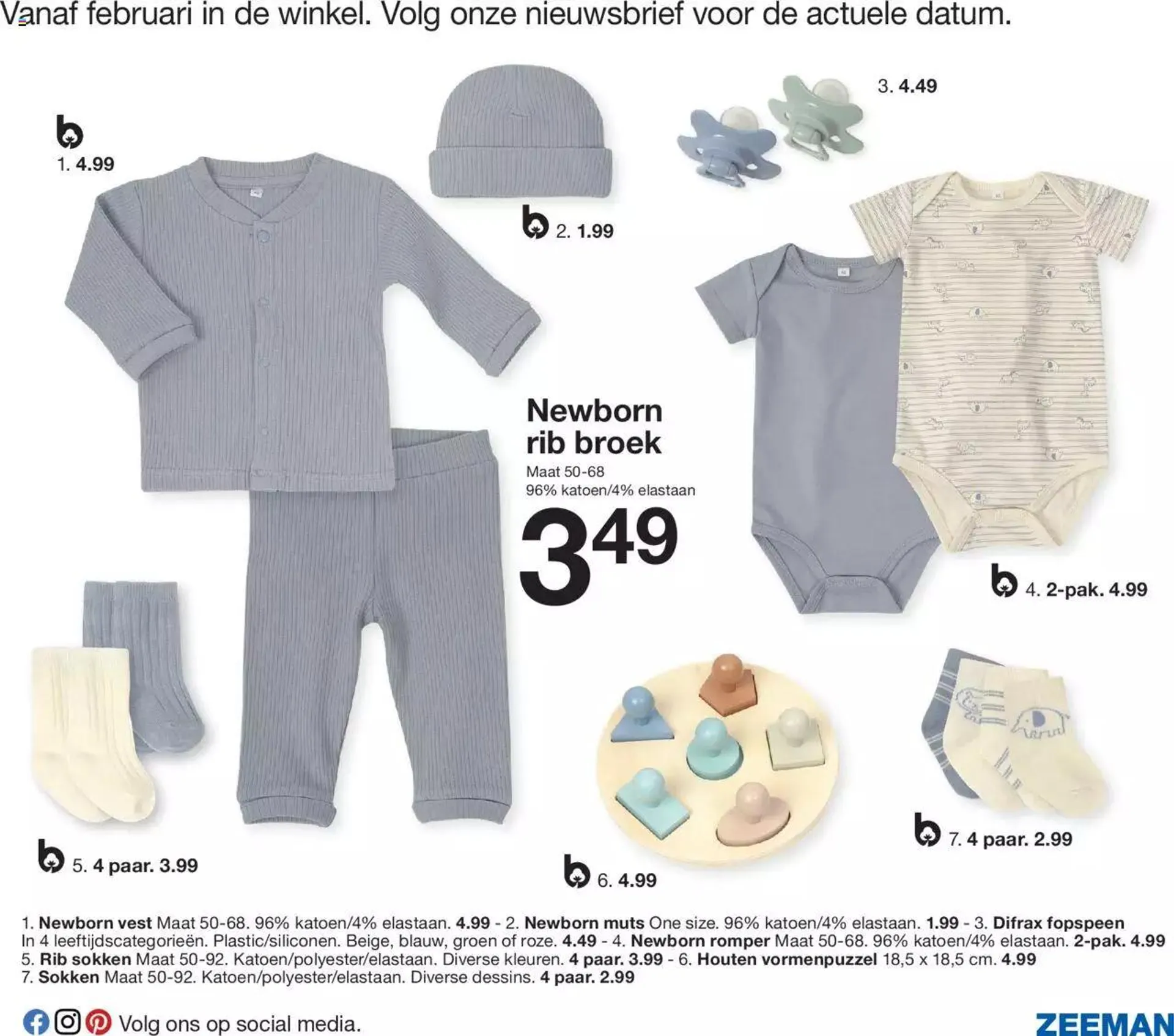 Zeeman babycollectie folder van 1 januari tot 31 december 2023 - folder pagina 9