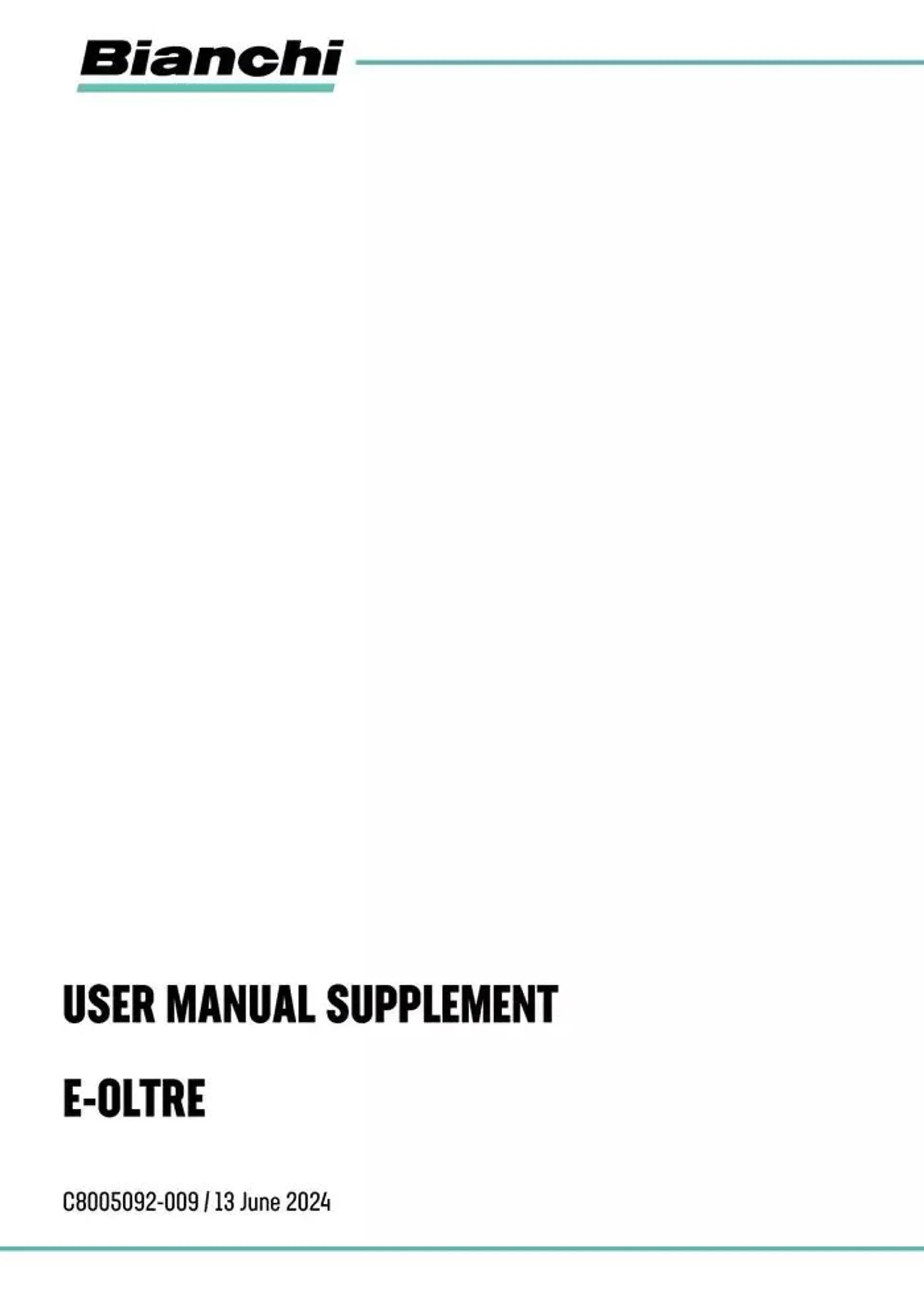 User Manual Supplement - 1