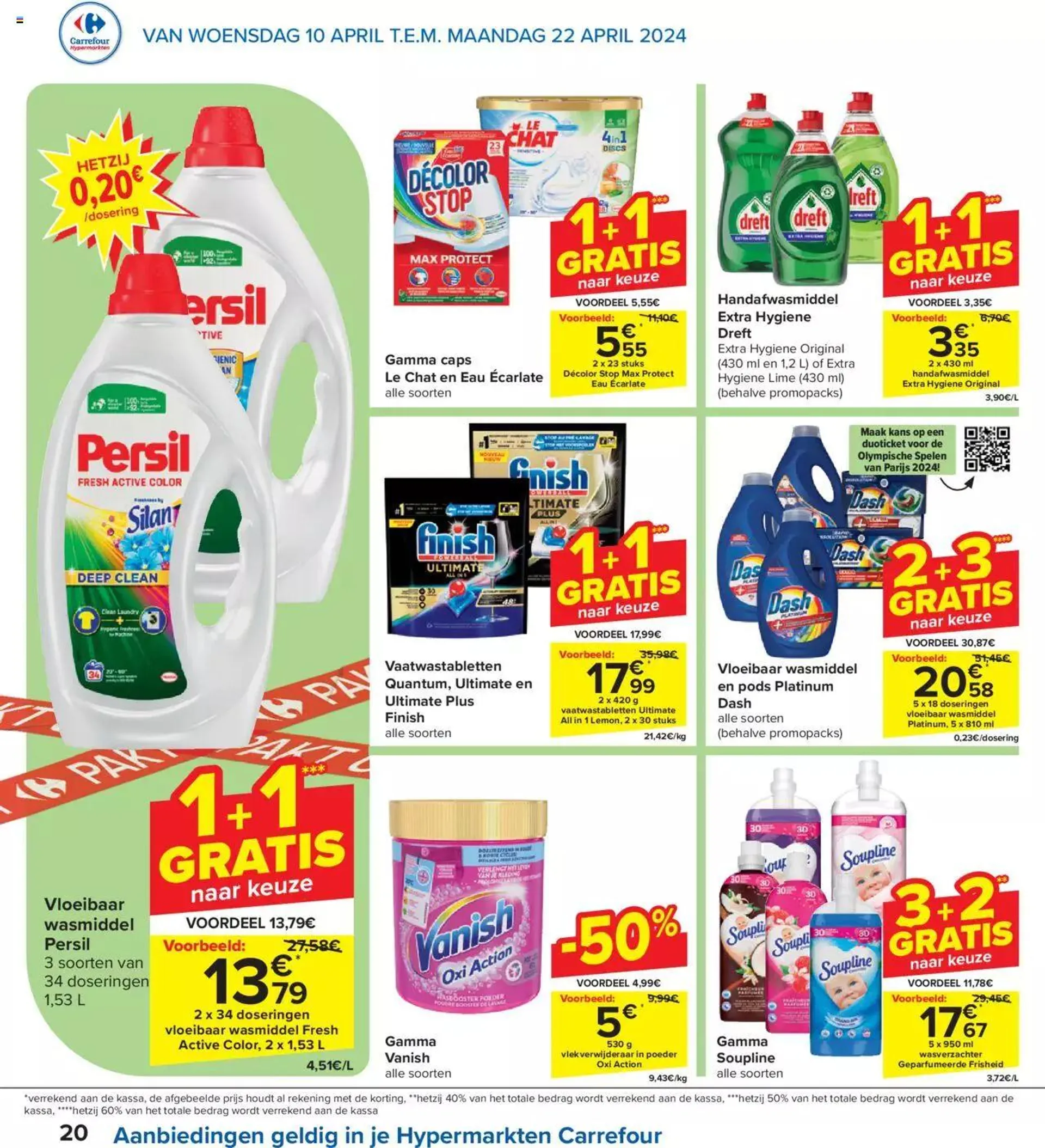 Carrefour folder week 15/16 van 22 april tot 31 december 2024 - folder pagina 20