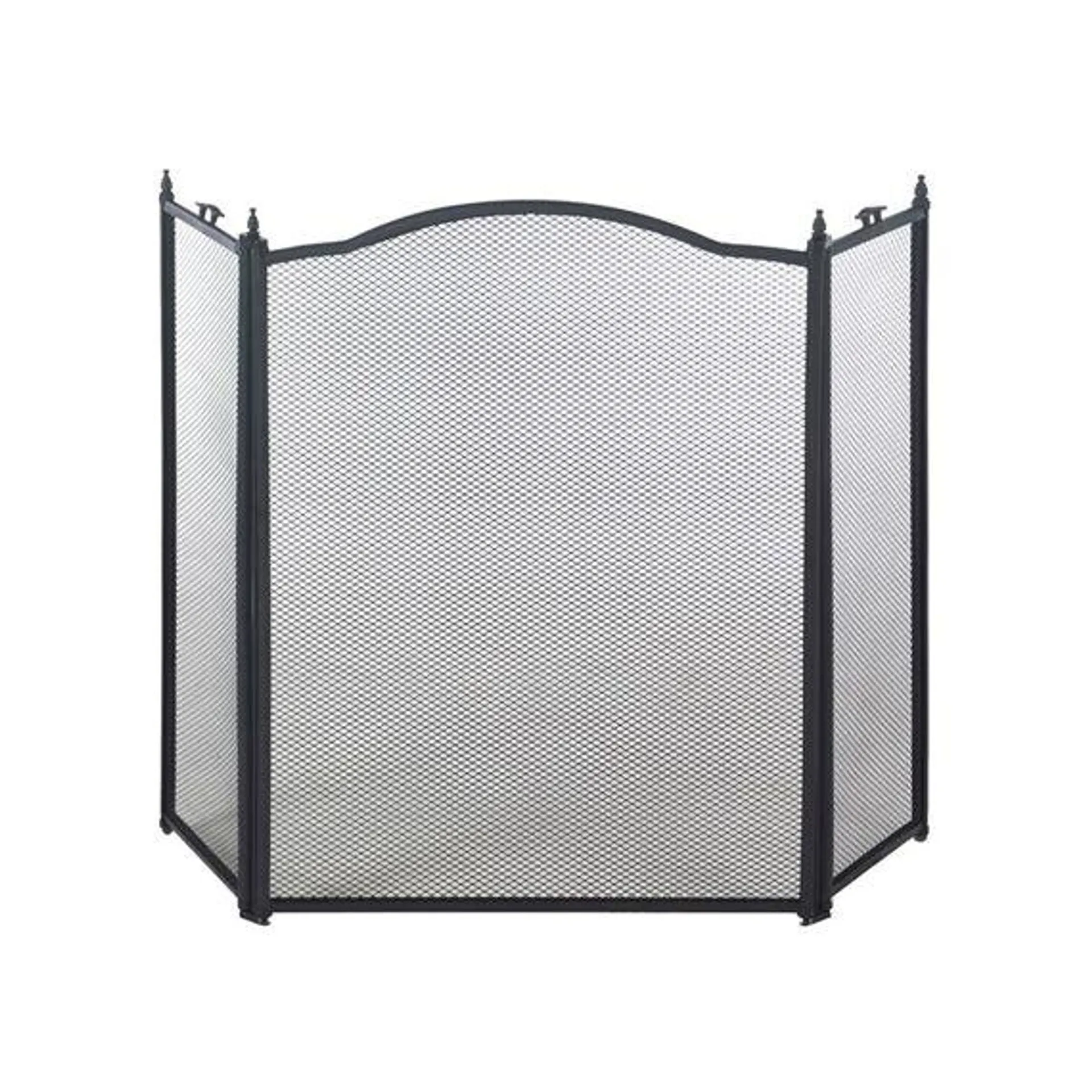 Haardscherm Classic Zwart 96X62Cm