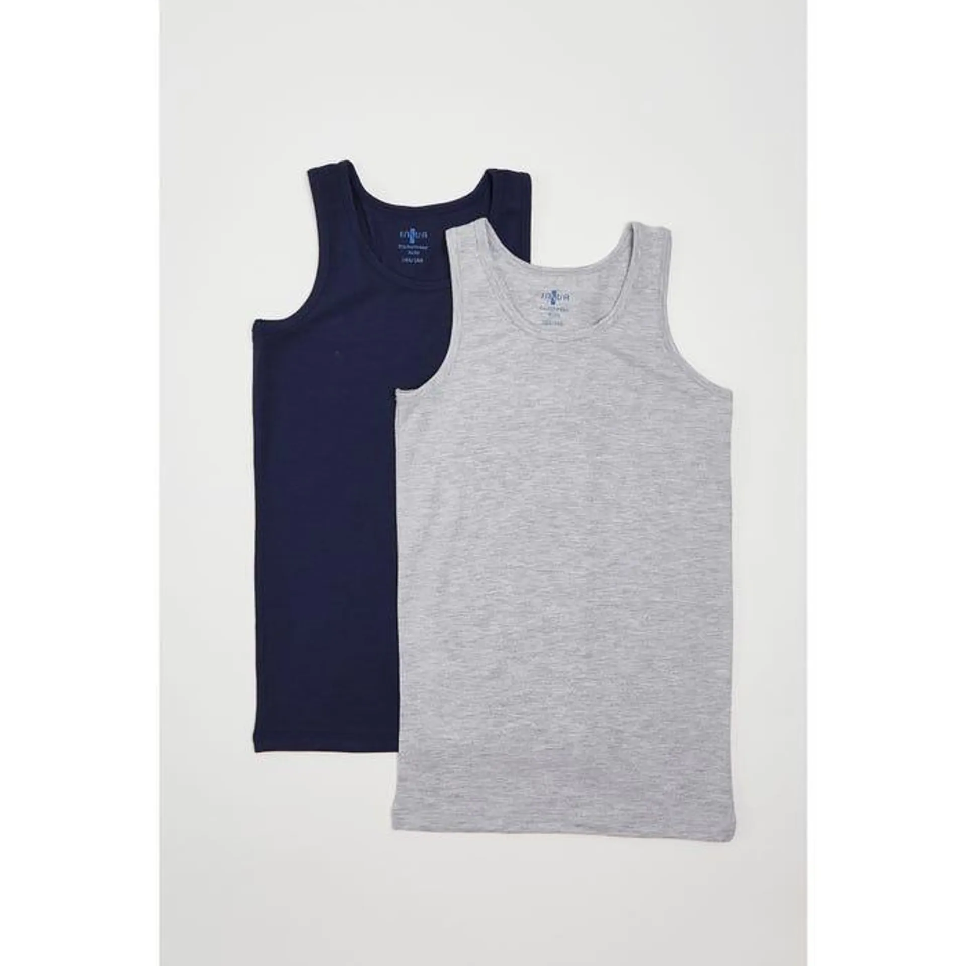 Kids 2-pack singlets effen - Insua