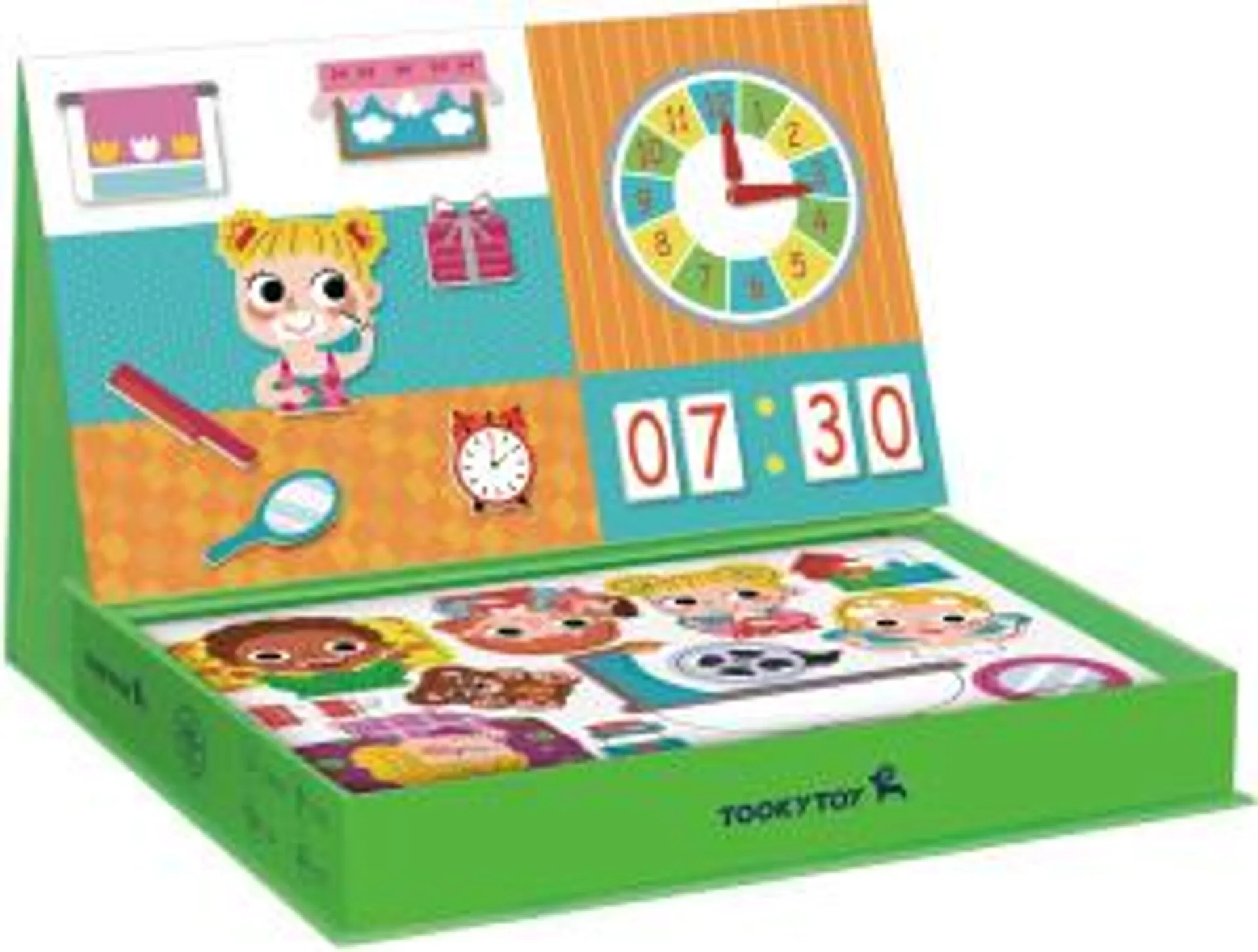 Tooky Toy A Wonderful Day Educatief Houten Magneetbord 108-delig