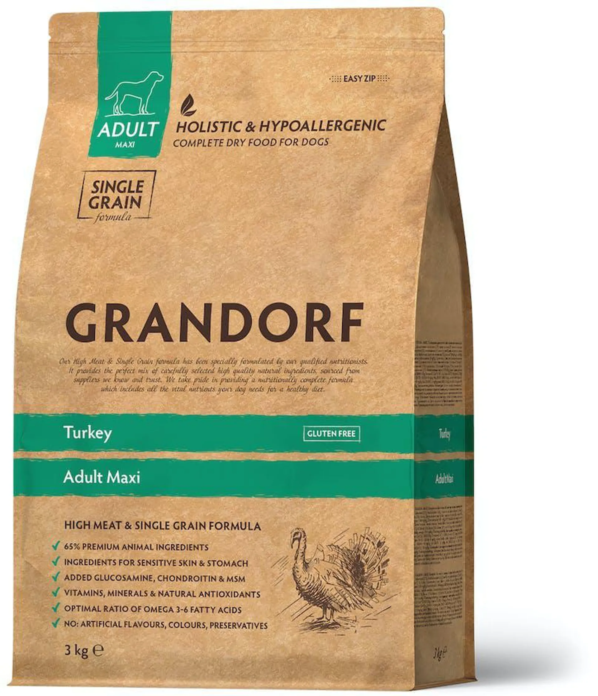 Grandorf - Turkey Adult Maxi Breeds 3kg