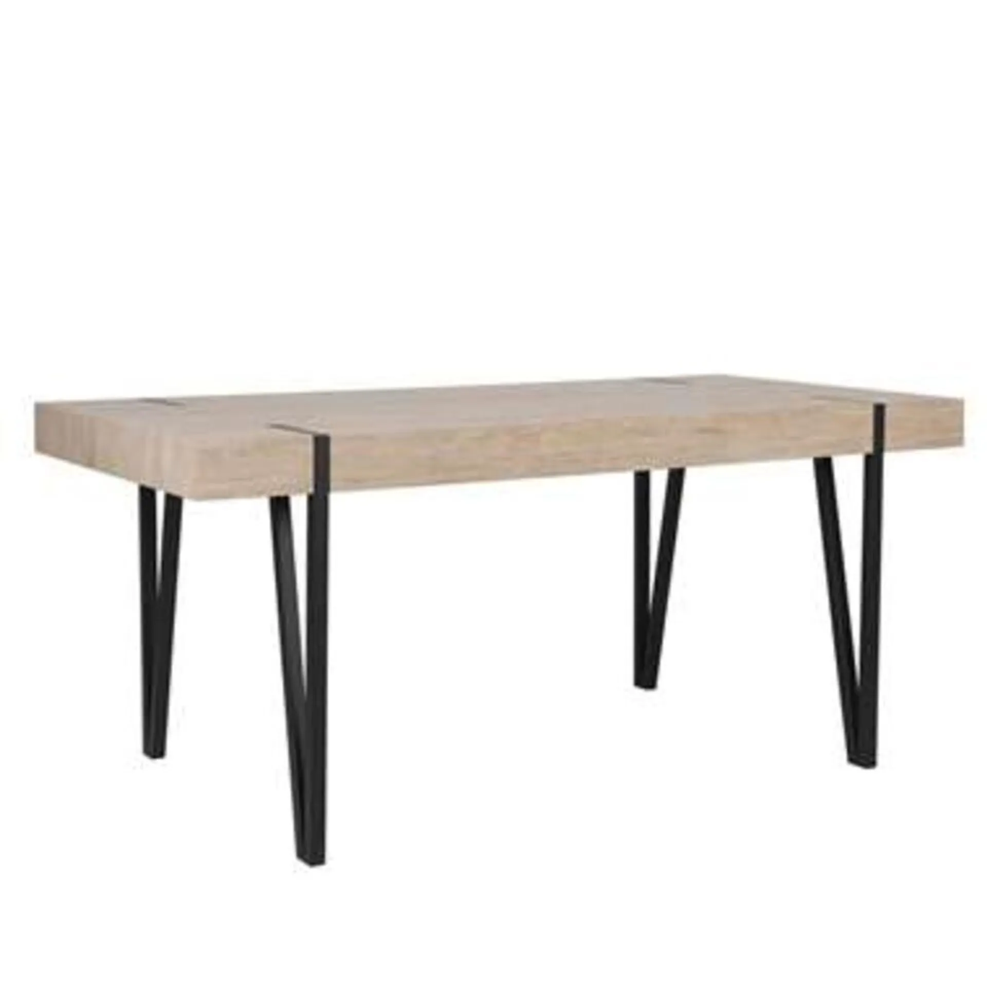 ADENA - Eettafel - Lichte houtkleur - 90 x 180 cm - MDF