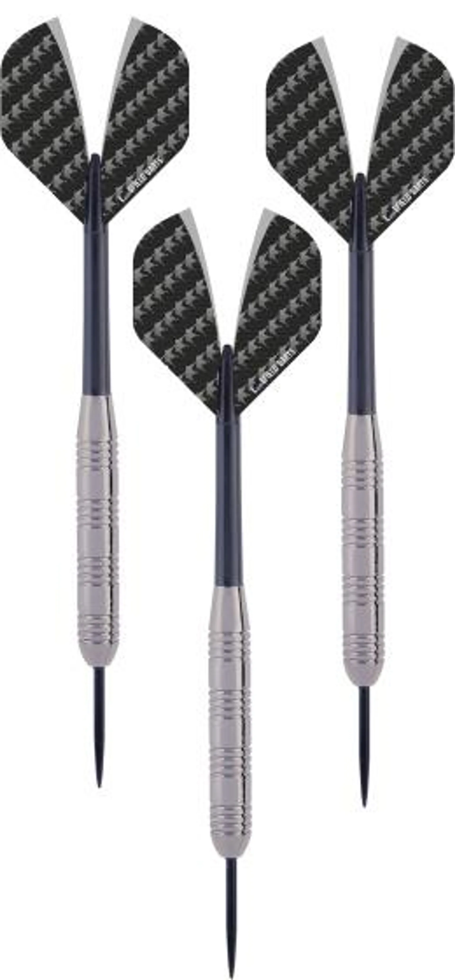 Longfield Darts Steeltip Dartpijl Set 23 gram Zilver/Zwart 3 stuks