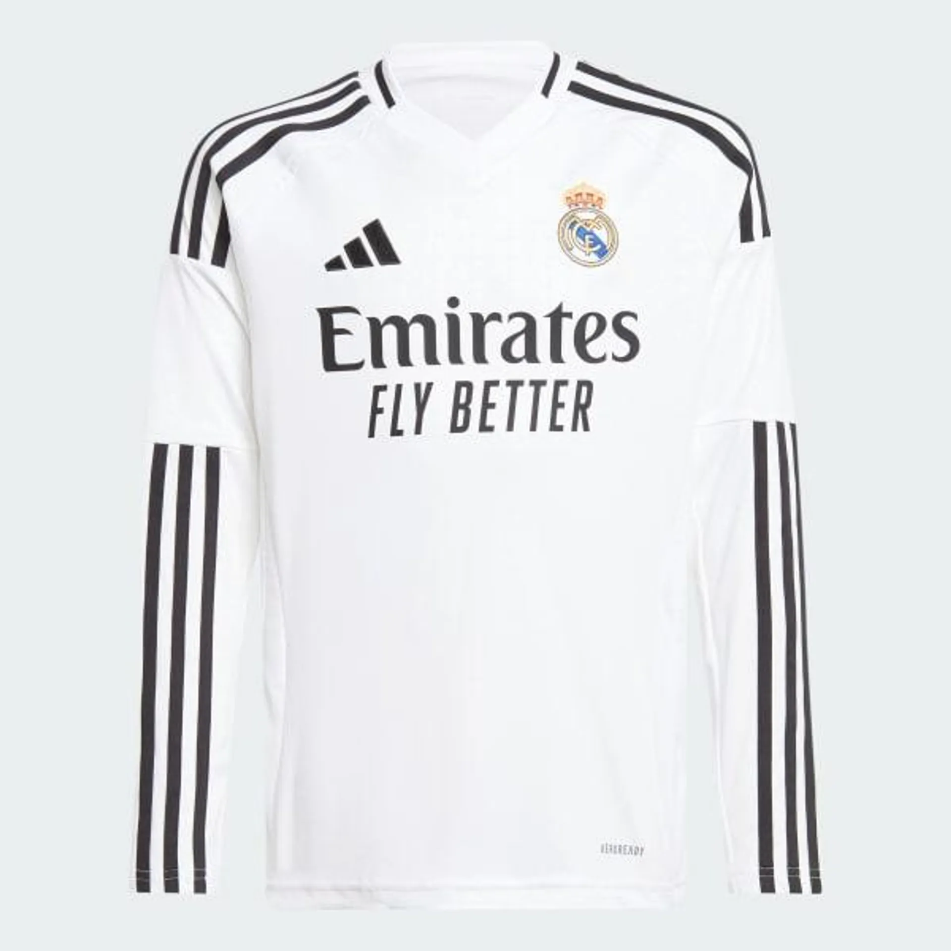 Real Madrid 24/25 Long Sleeve Home Jersey Kids