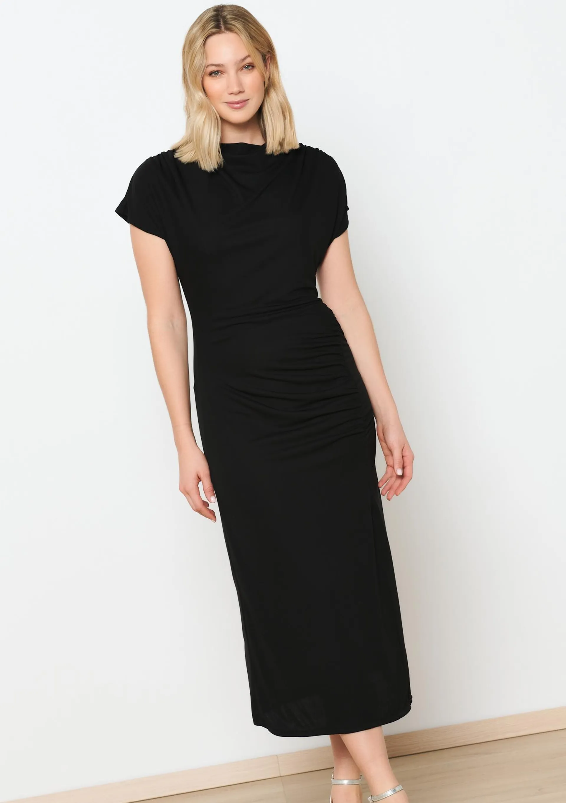 Draped bodycon dress