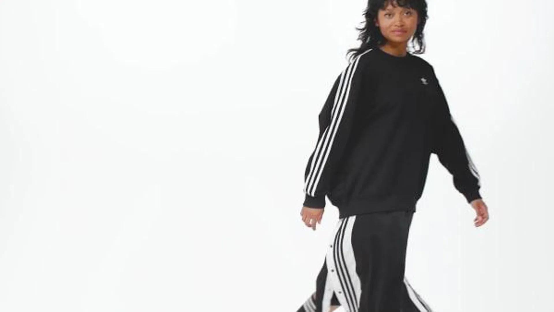 3-Stripes Oversized Crew Sweatshirt