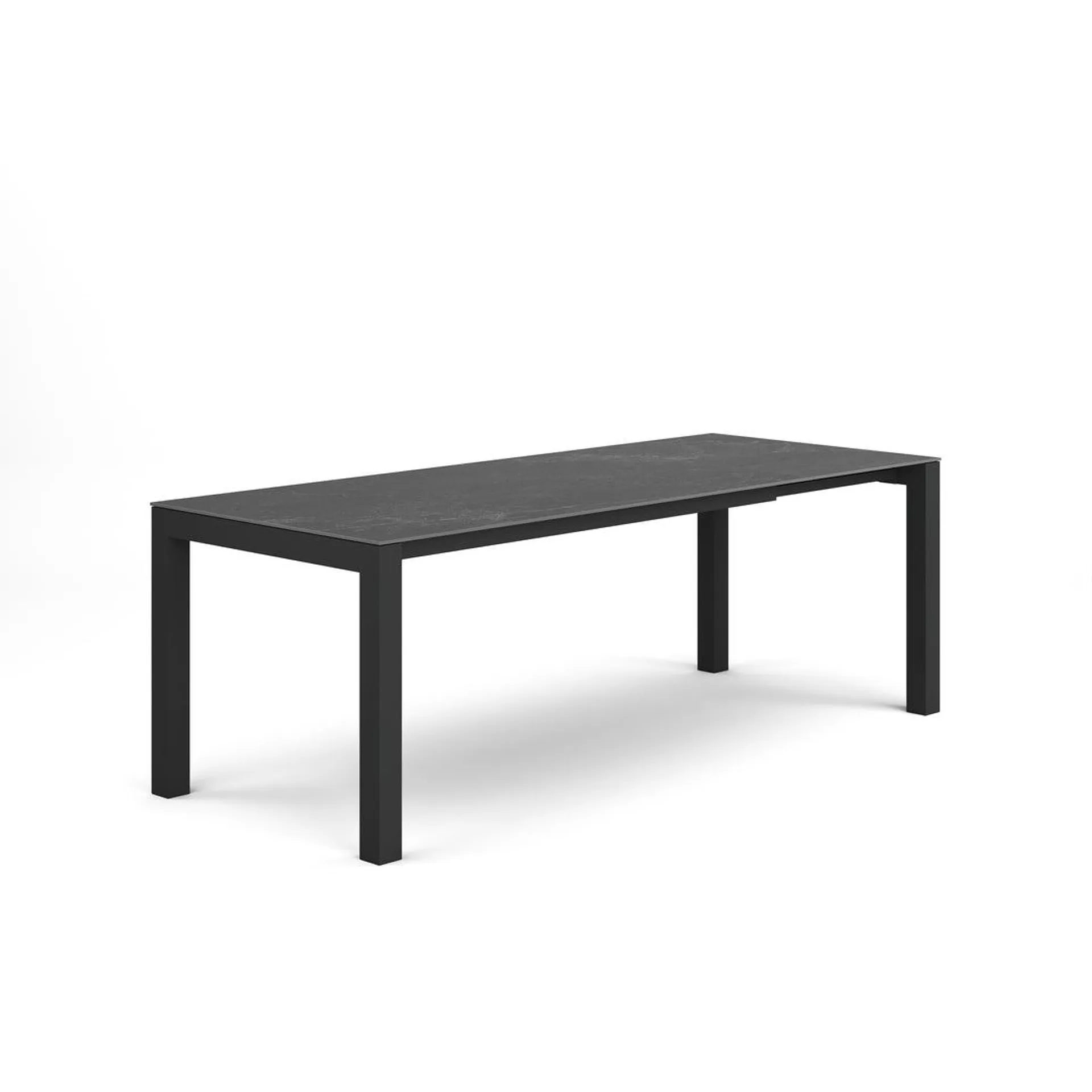 Forli verlengbare tuintafel 160-220x90cm charcoal mat graphite grey