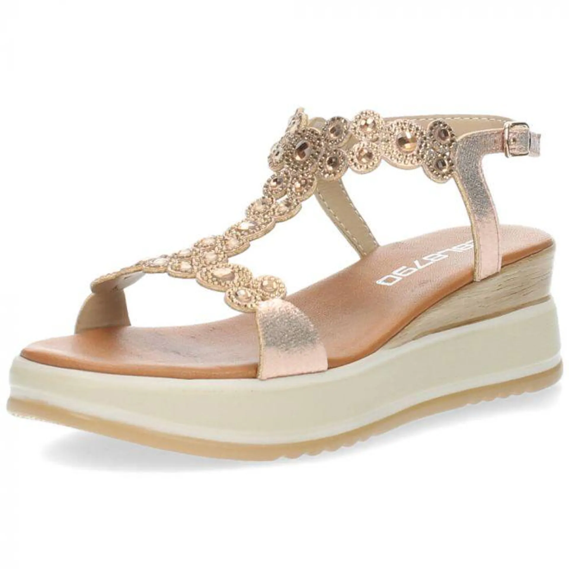 Rosé gouden sandalen