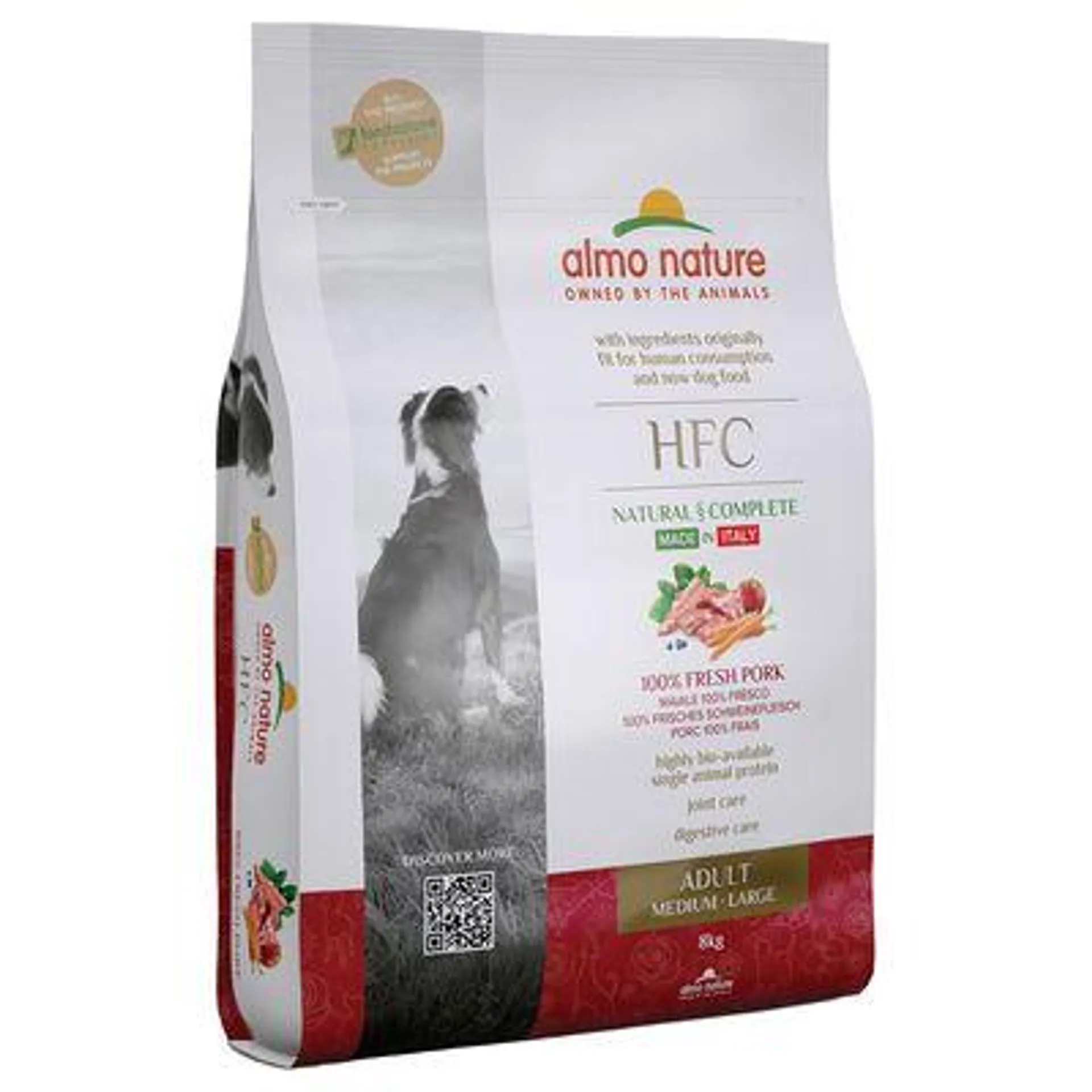 Croquettes Almo Nature HFC pour chien : 7 kg + 1 kg offert !