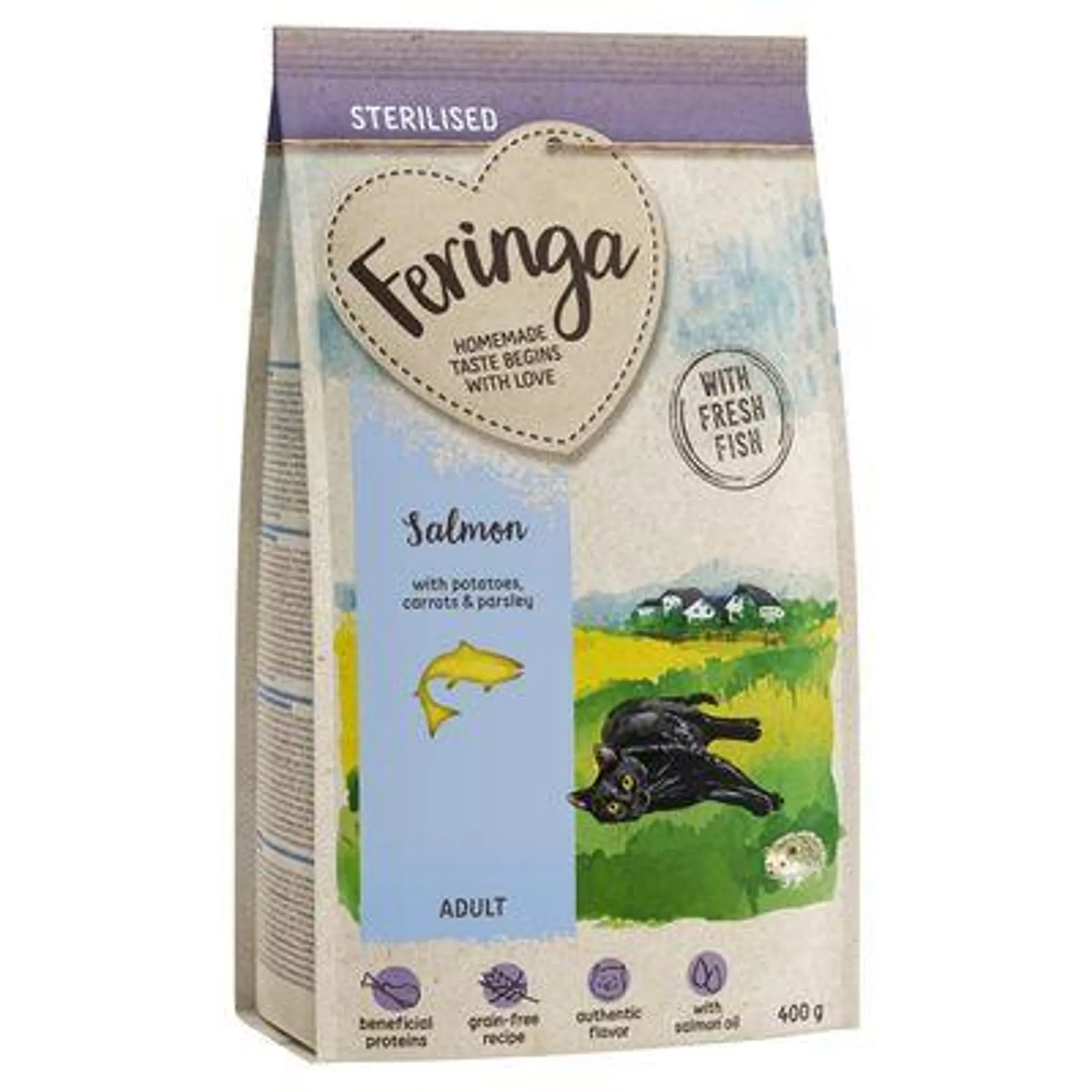 Croquettes Feringa 2 x 400 g pour chat + 1 paquet offert !