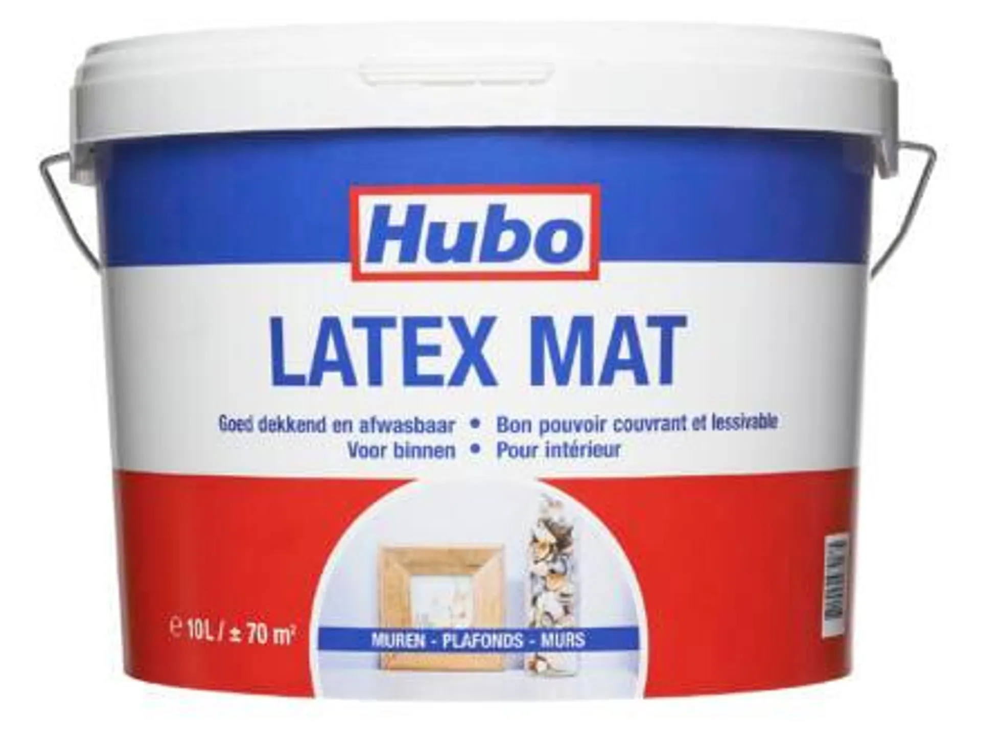 Hubo muurverf latex mat 10l wit