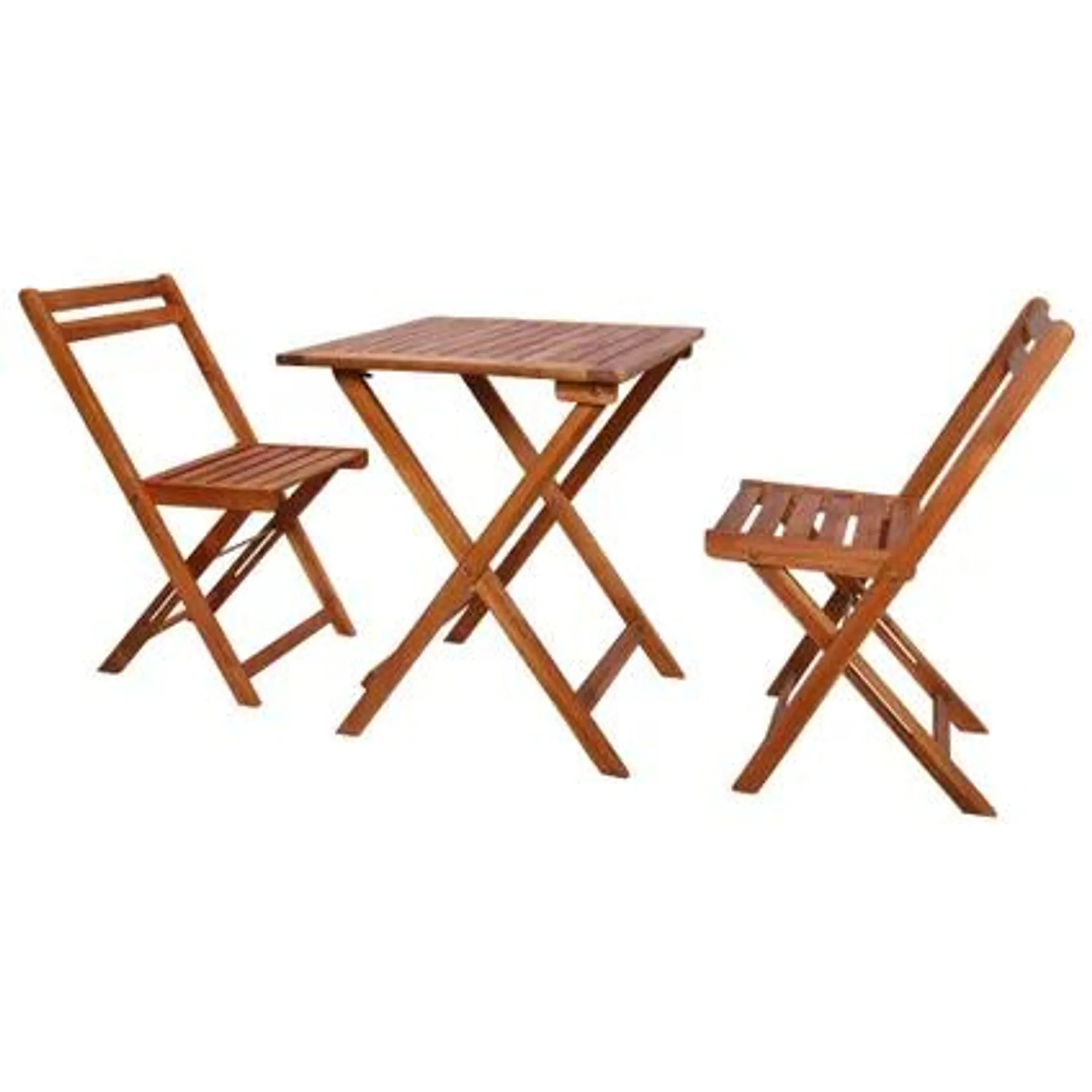 vidaXL Mobilier de bistro pliable 3 pcs Bois d'acacia solide