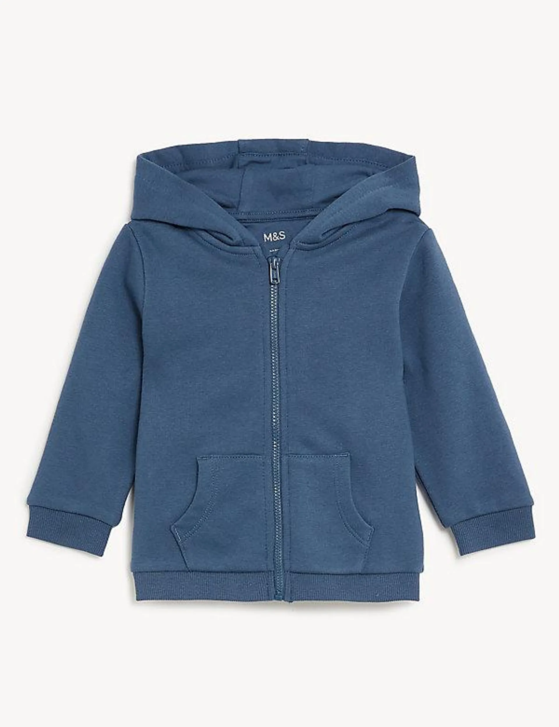 Cotton Rich Zip Hoodie (0-3 Yrs)