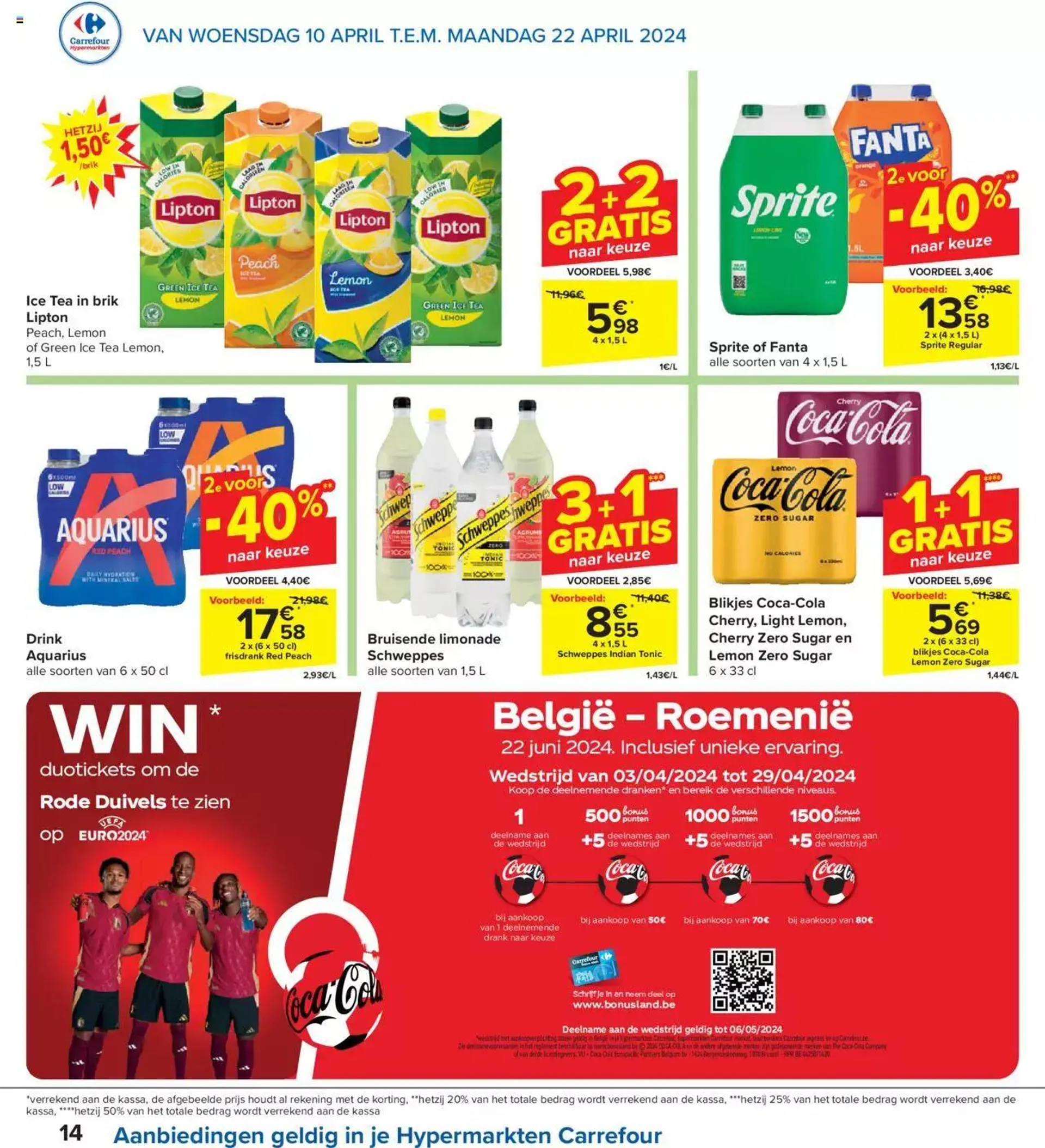 Carrefour folder week 15/16 van 22 april tot 31 december 2024 - folder pagina 14