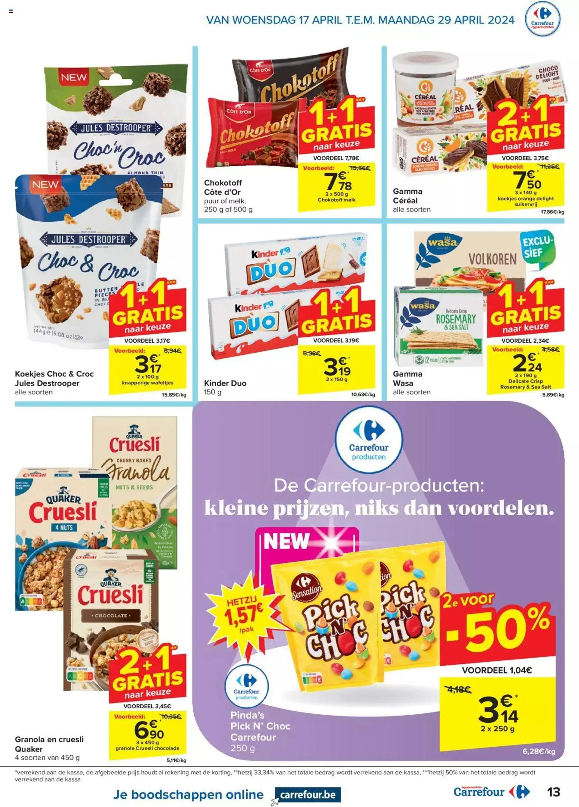 Carrefour folder week 16/17 van 29 april tot 31 december 2024 - folder pagina 13