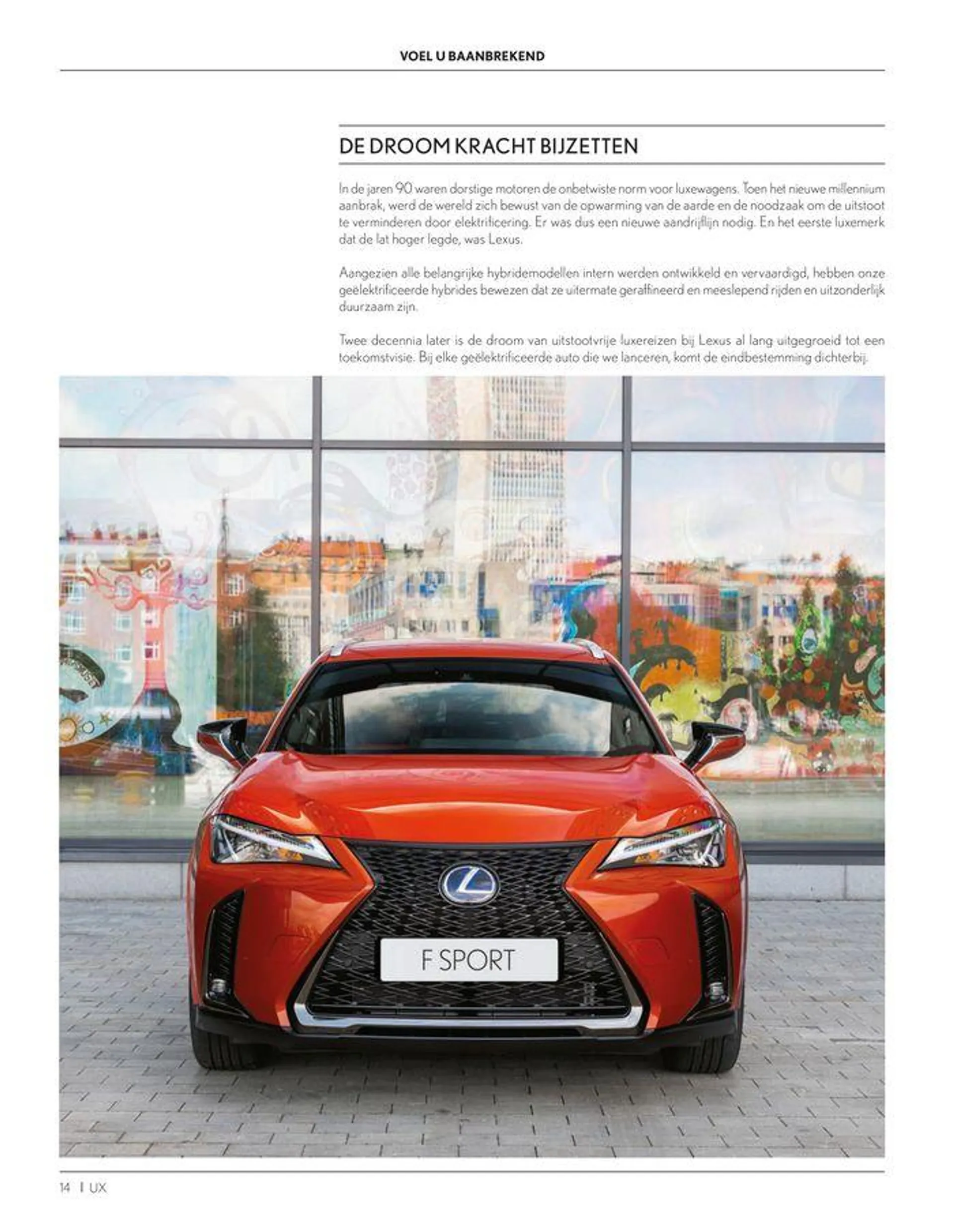 LEXUS UX  van 23 november tot 23 november 2024 - folder pagina 14