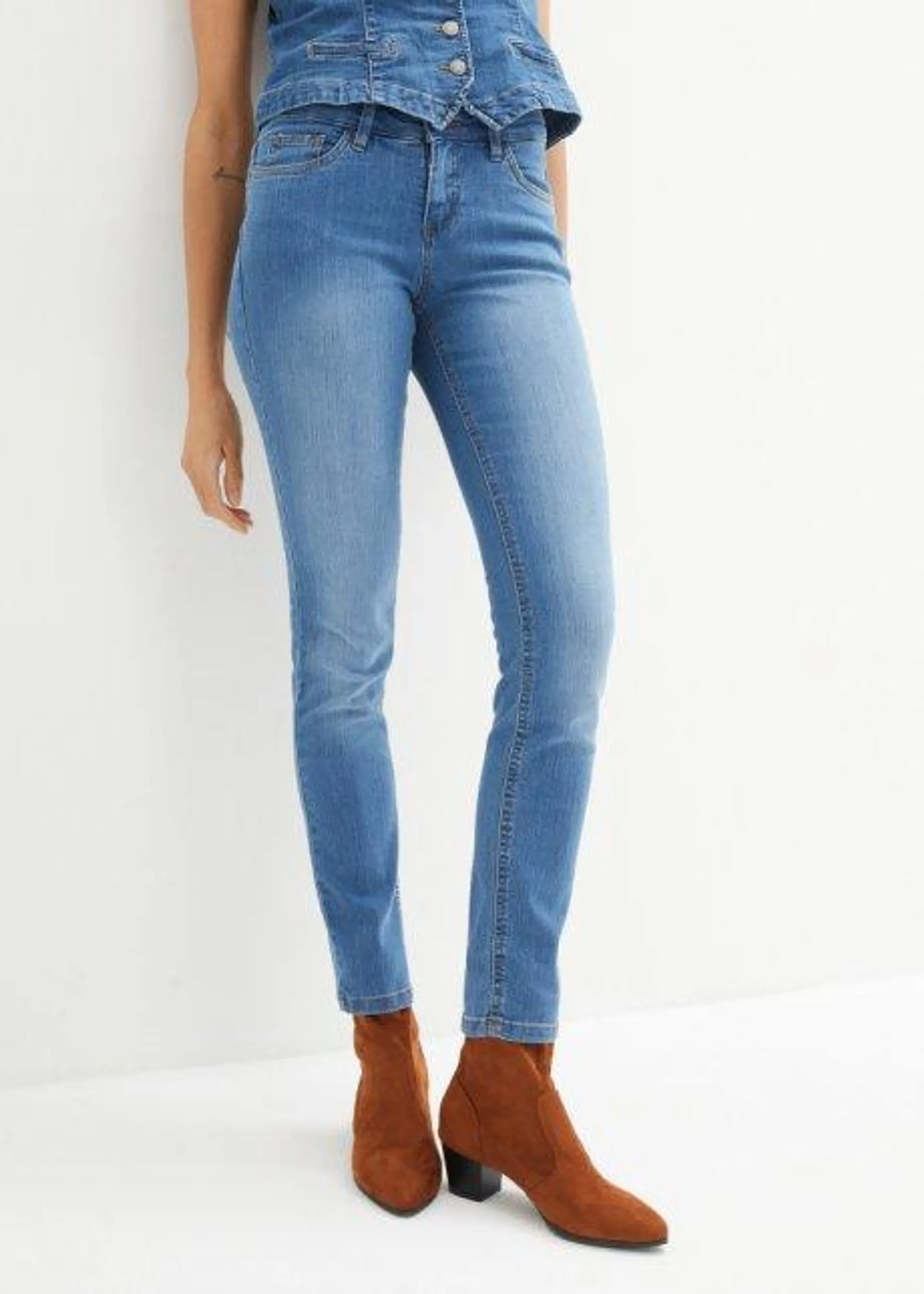 Jean Skinny taille moyenne, extensible