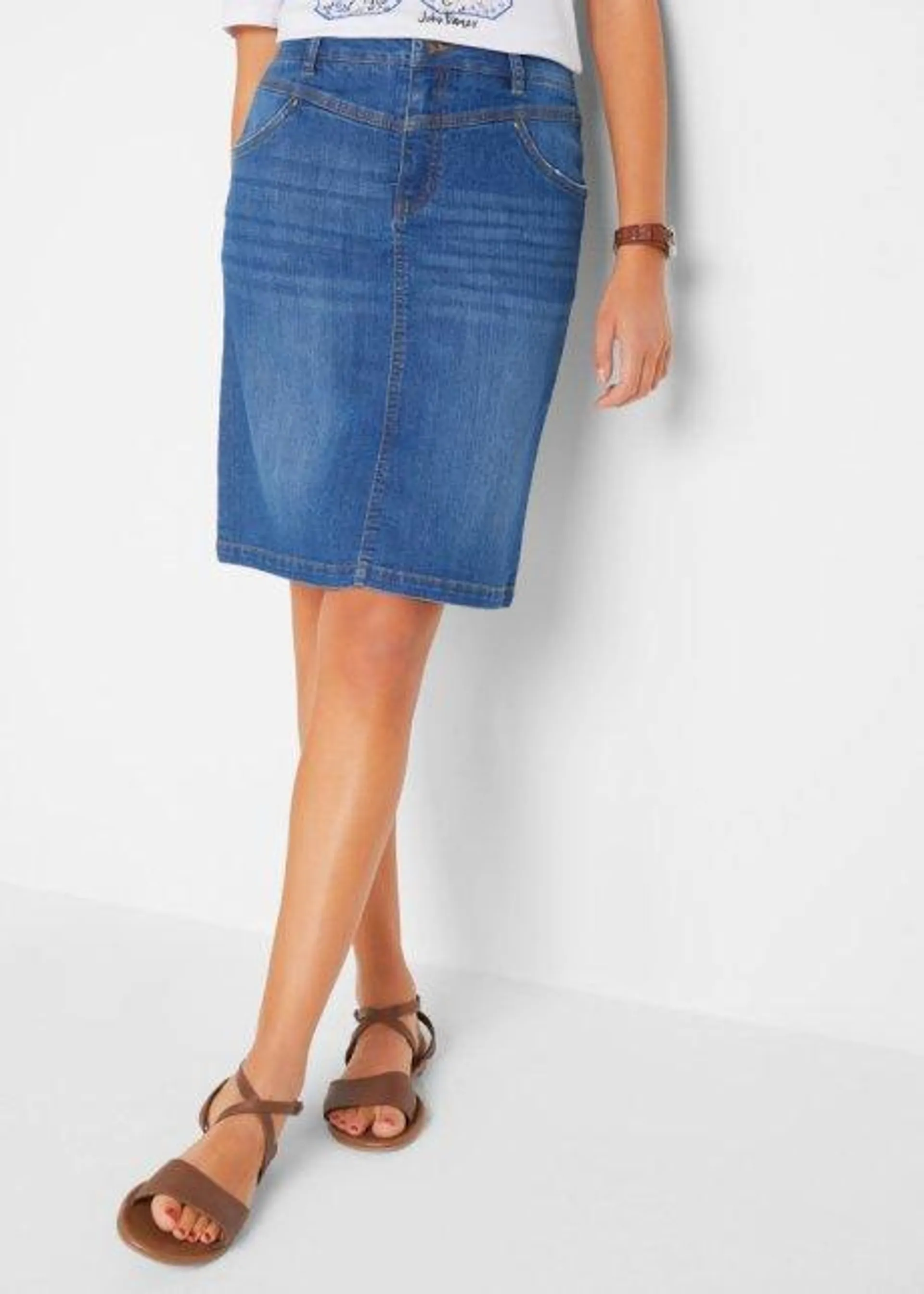 Jupe en jean stretch